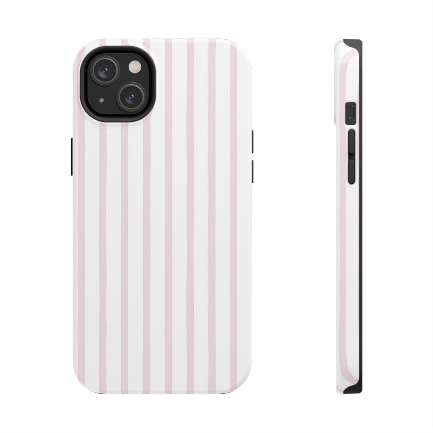 Pink Vertical Stripes - Protective Phone Case