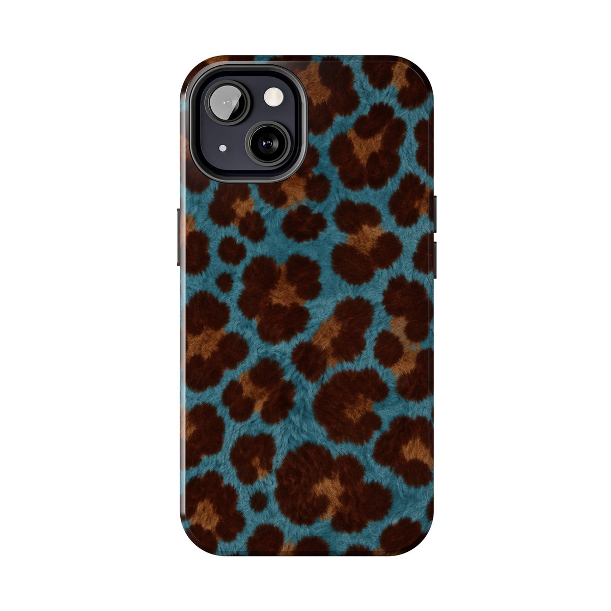 Teal Leopard - Protective Phone Case