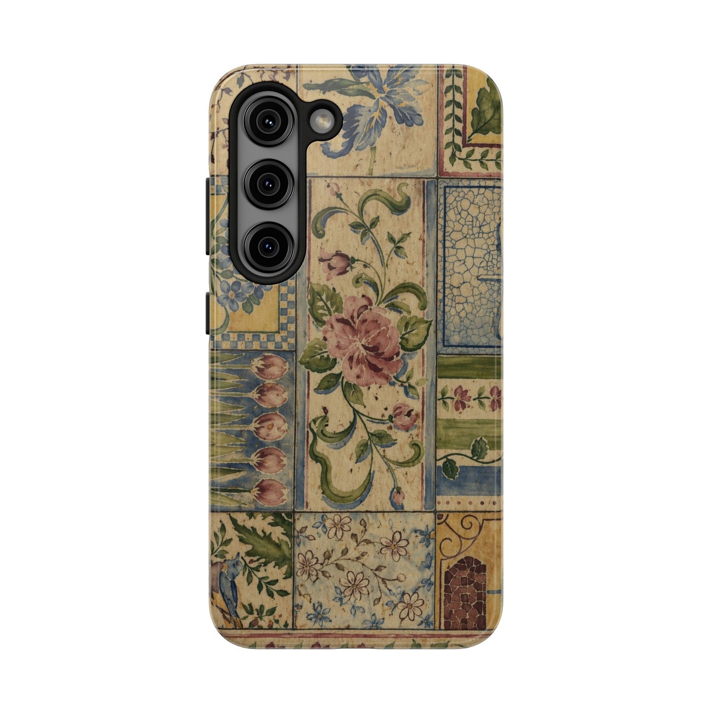 Vintage Floral Patchwork - Protective Phone Case