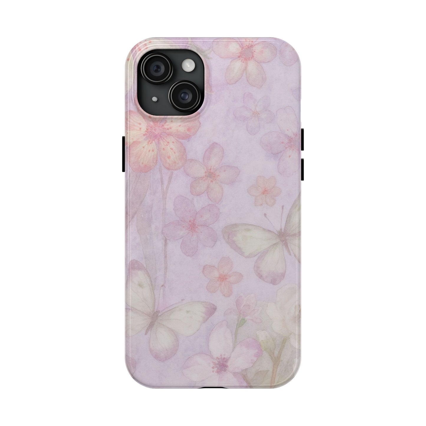 Lilac Butterfly - Protective Phone Case