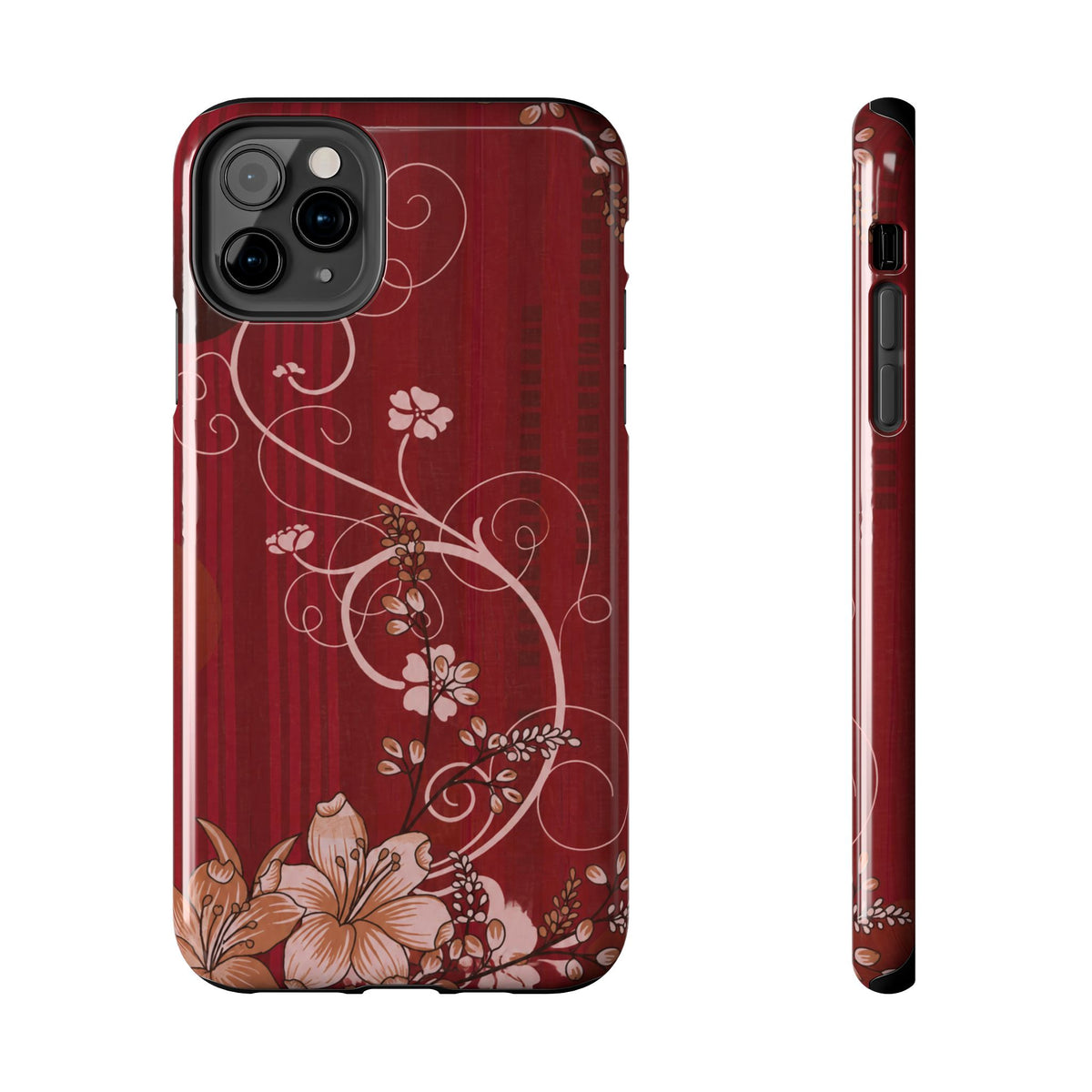 Crimson Bloom - Protective Phone Case