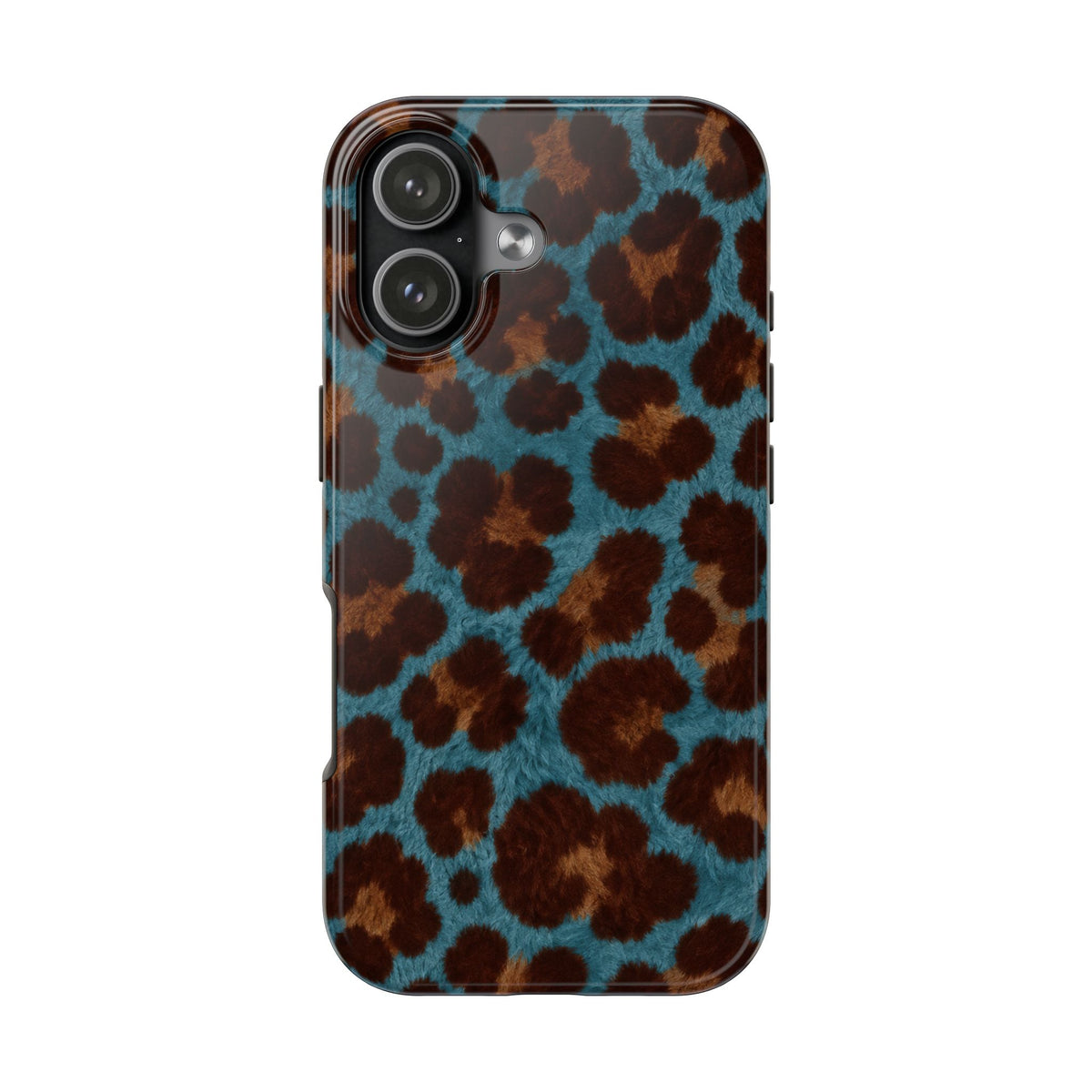 Teal Leopard - Protective Phone Case