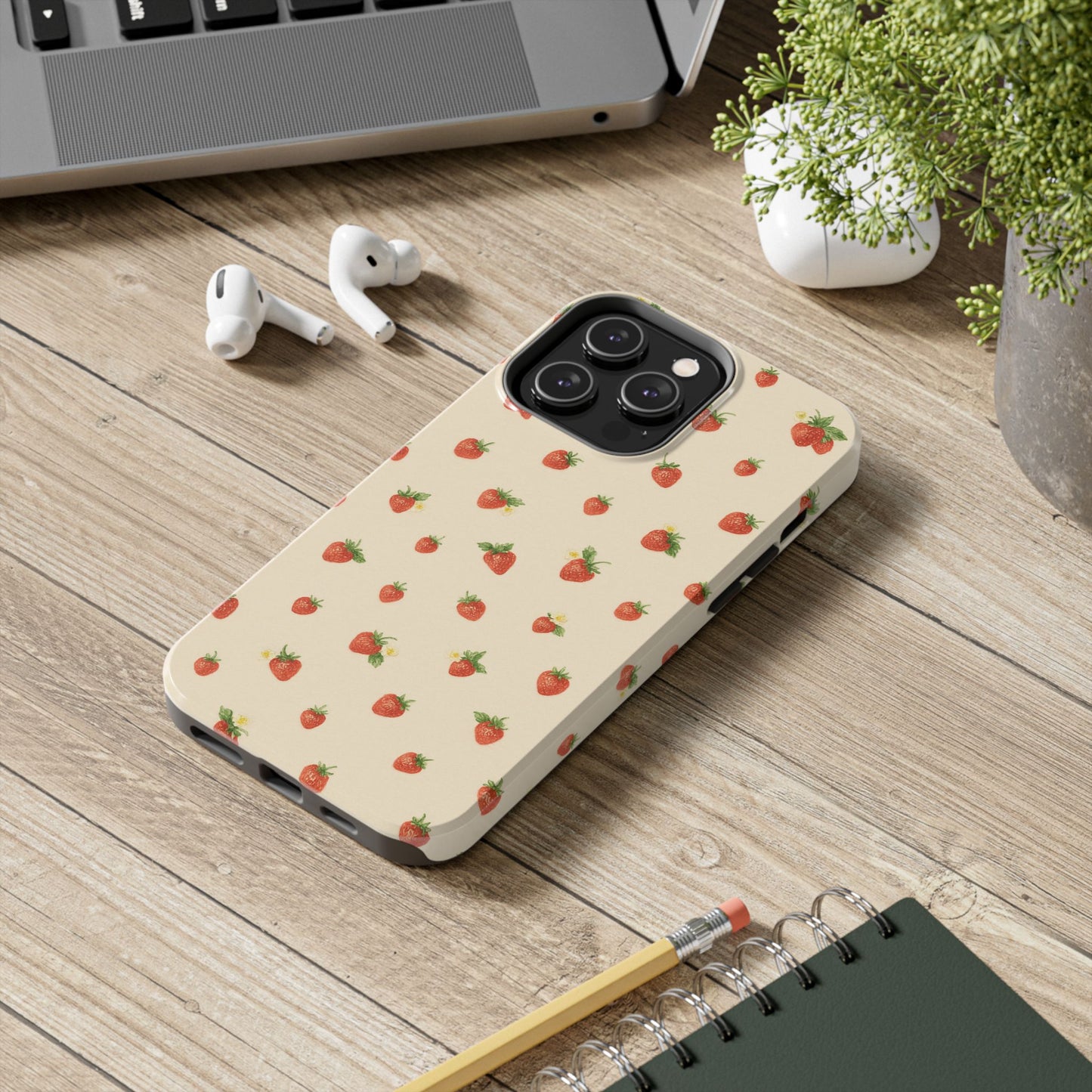 Strawberry Picking - Protective Phone Case