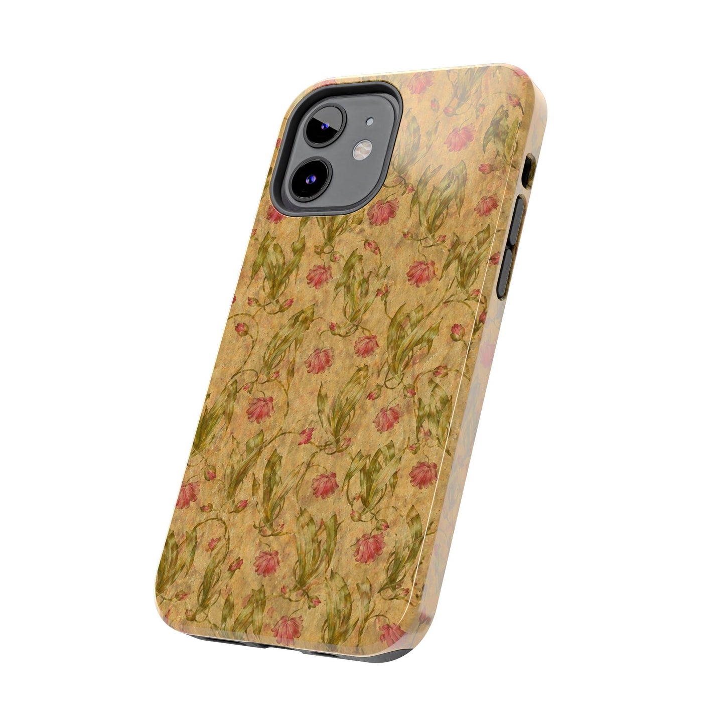 Roses on Aged Paper - Protective Phone Case