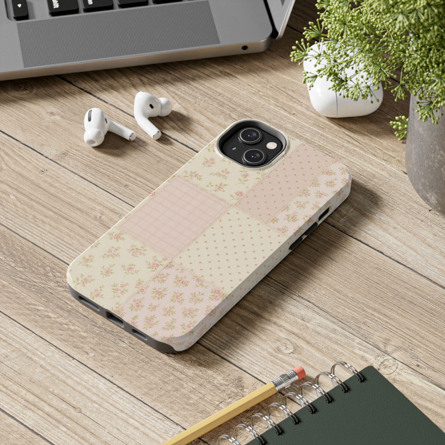 Floral Patchwork Quilt - Protective Phone Case