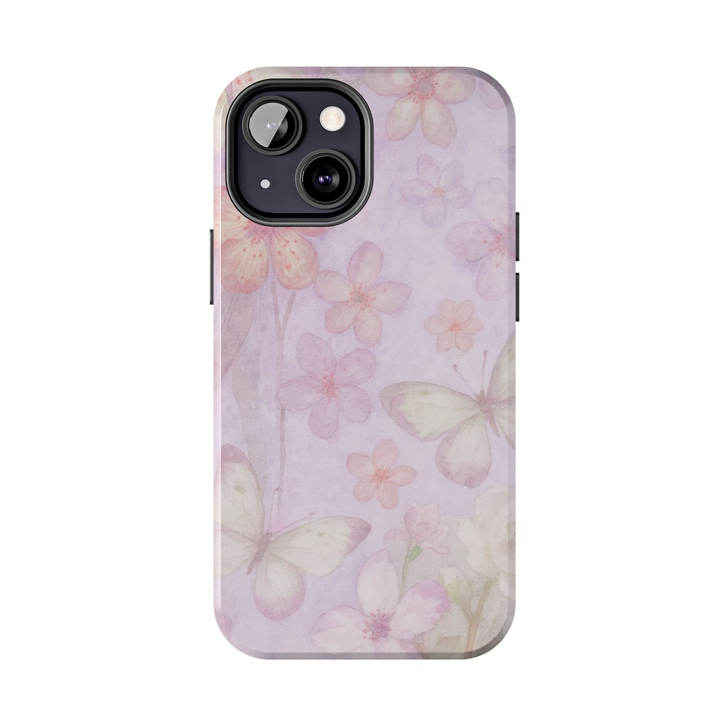 Lilac Butterfly - Protective Phone Case