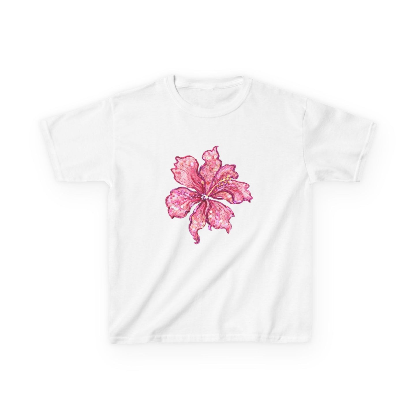Floral Hibiscus - Baby Tee
