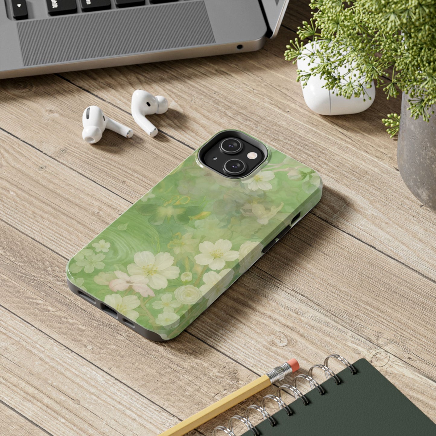 Sage Blossom - Protective Phone Case