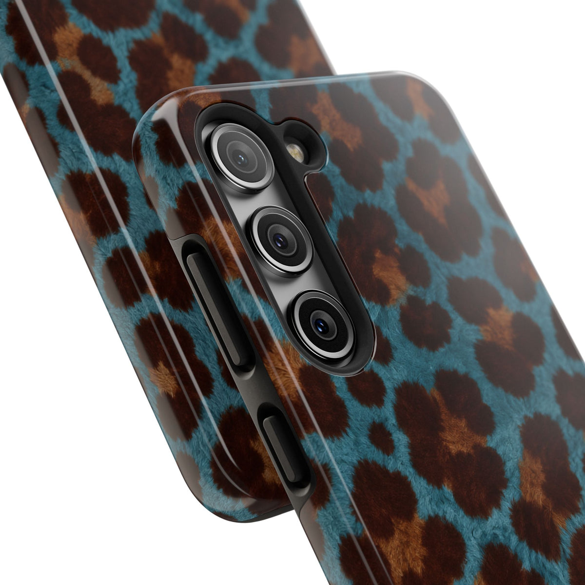 Teal Leopard - Protective Phone Case