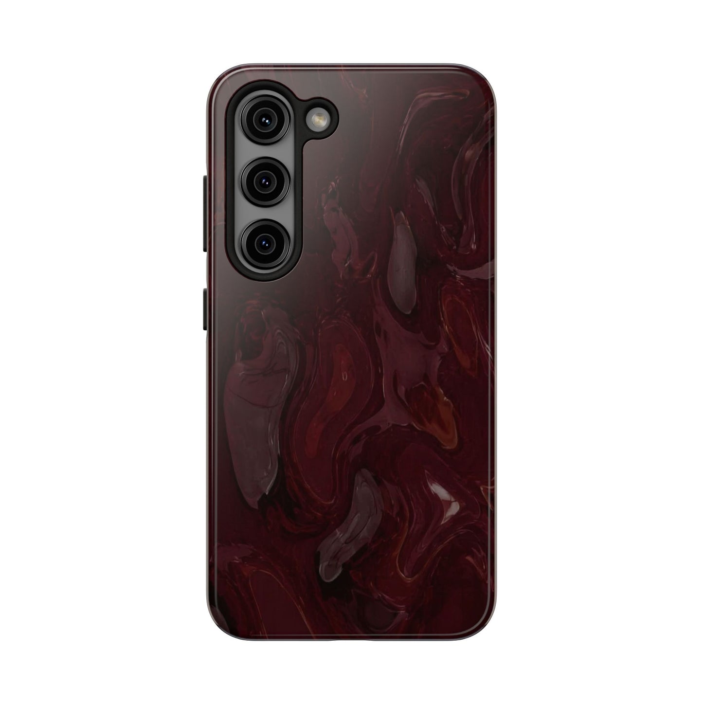 Glossy Maroon - Protective Phone Case