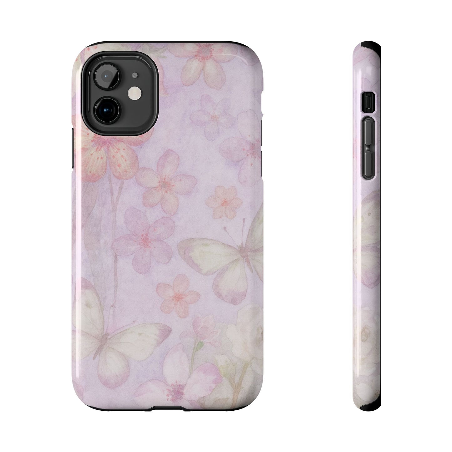 Lilac Butterfly - Protective Phone Case
