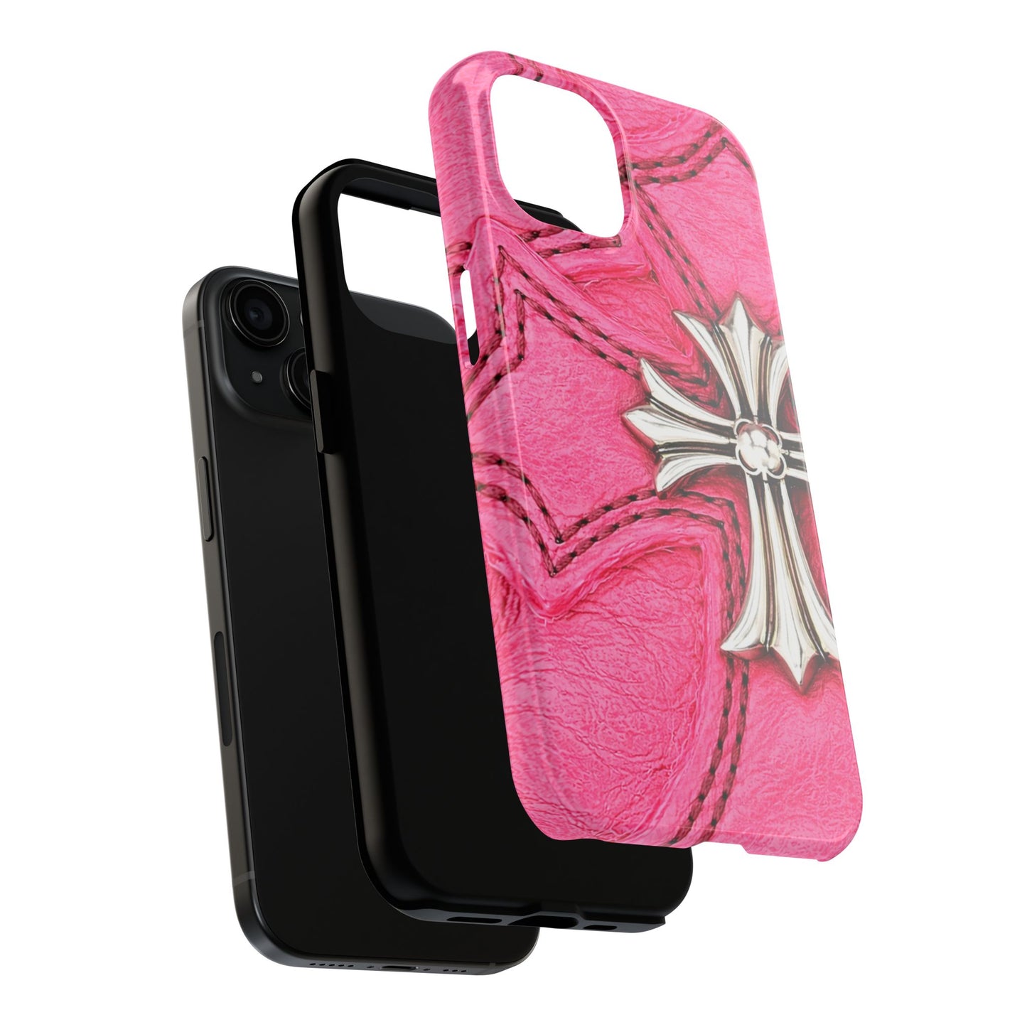 Pink Cross - Protective Phone Case