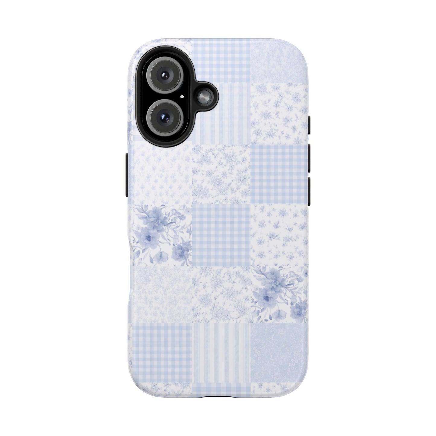 Baby Blue Plaid - Protective Phone Case
