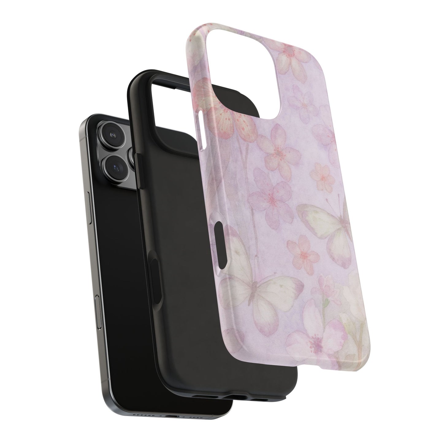 Lilac Butterfly - Protective Phone Case