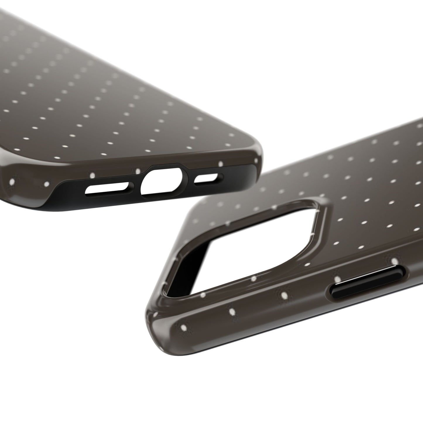 Brown Mini Polka Dot - Protective Phone Case
