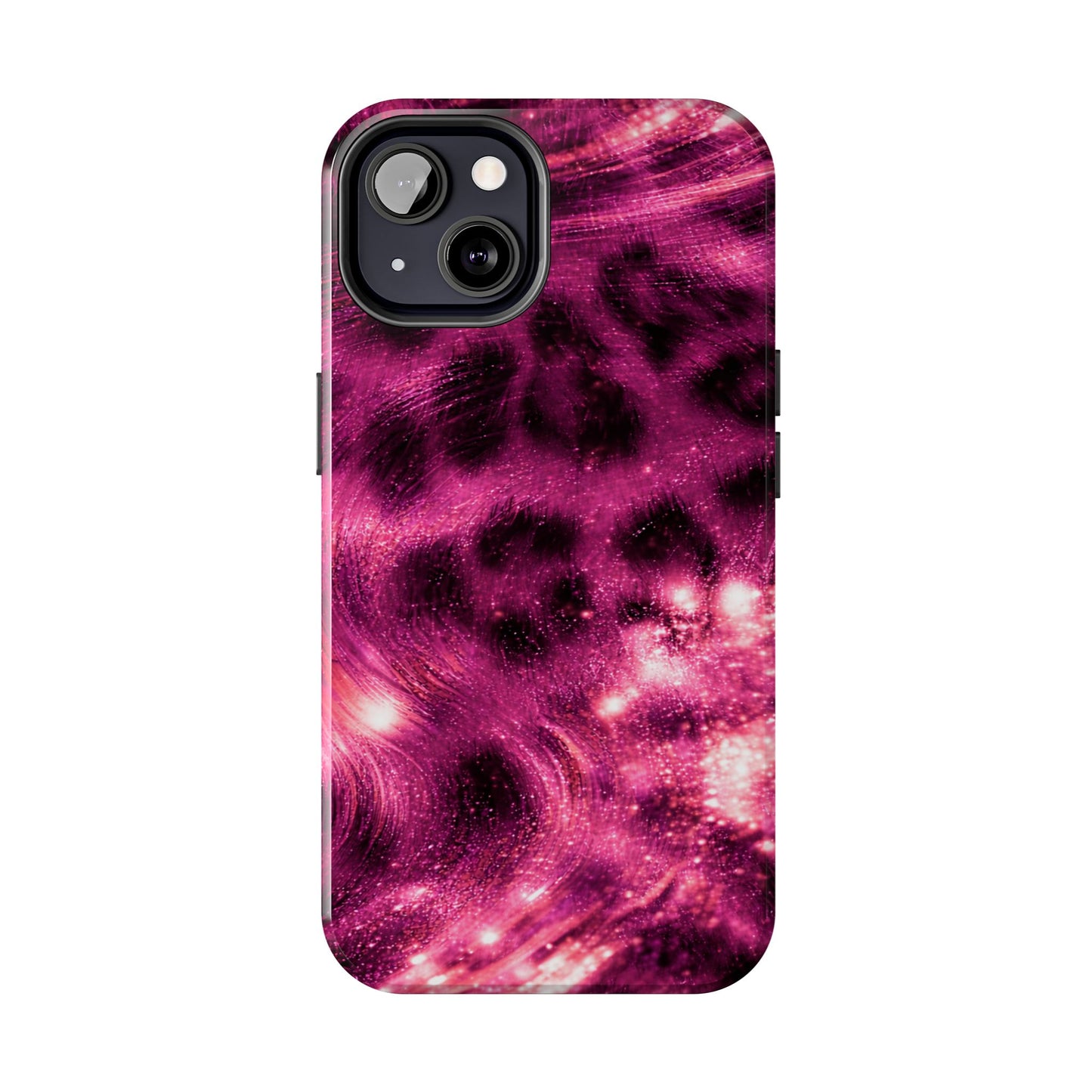 Magenta Y2K Leopard - Protective Phone Case