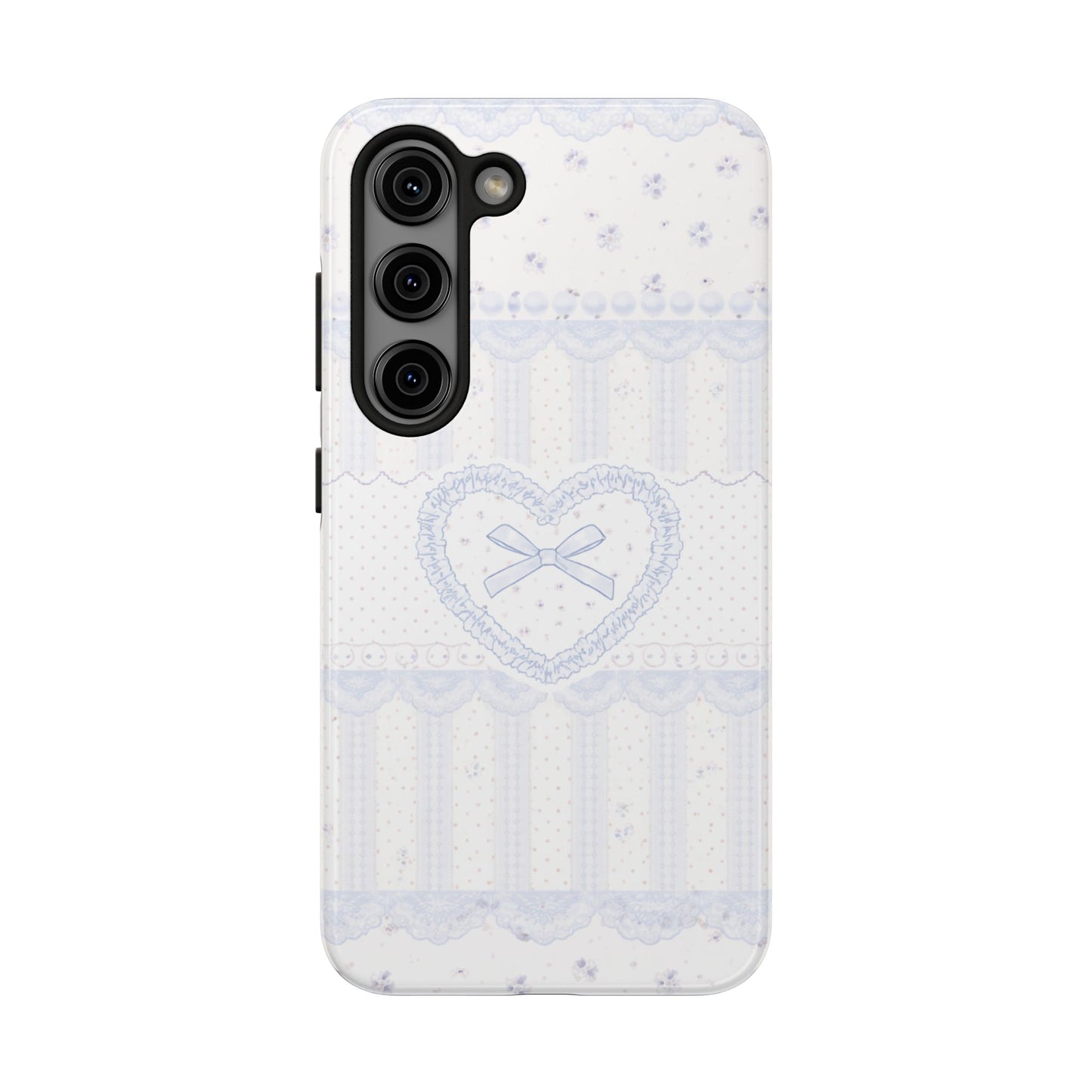 Coquette Blue Lace - Protective Phone Case