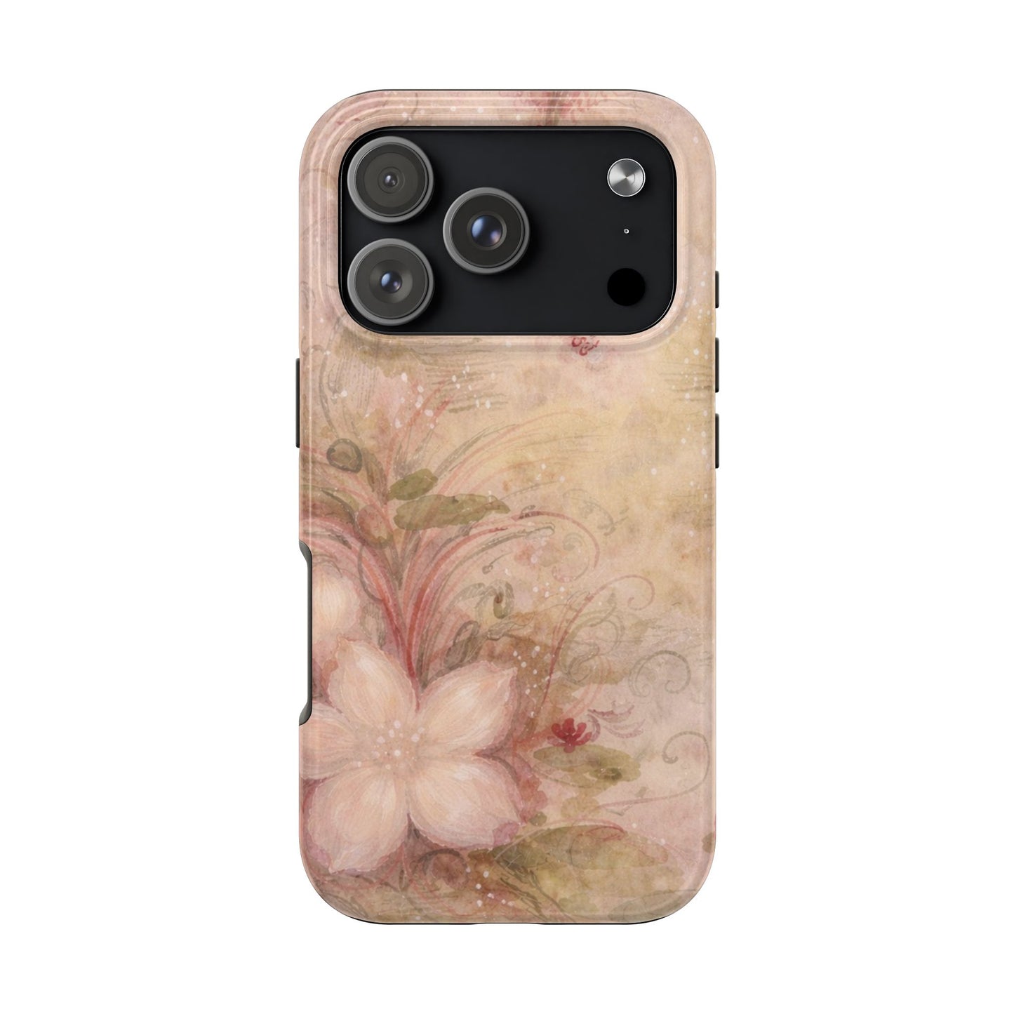 Antique Watercolor Floral - Protective Phone Case