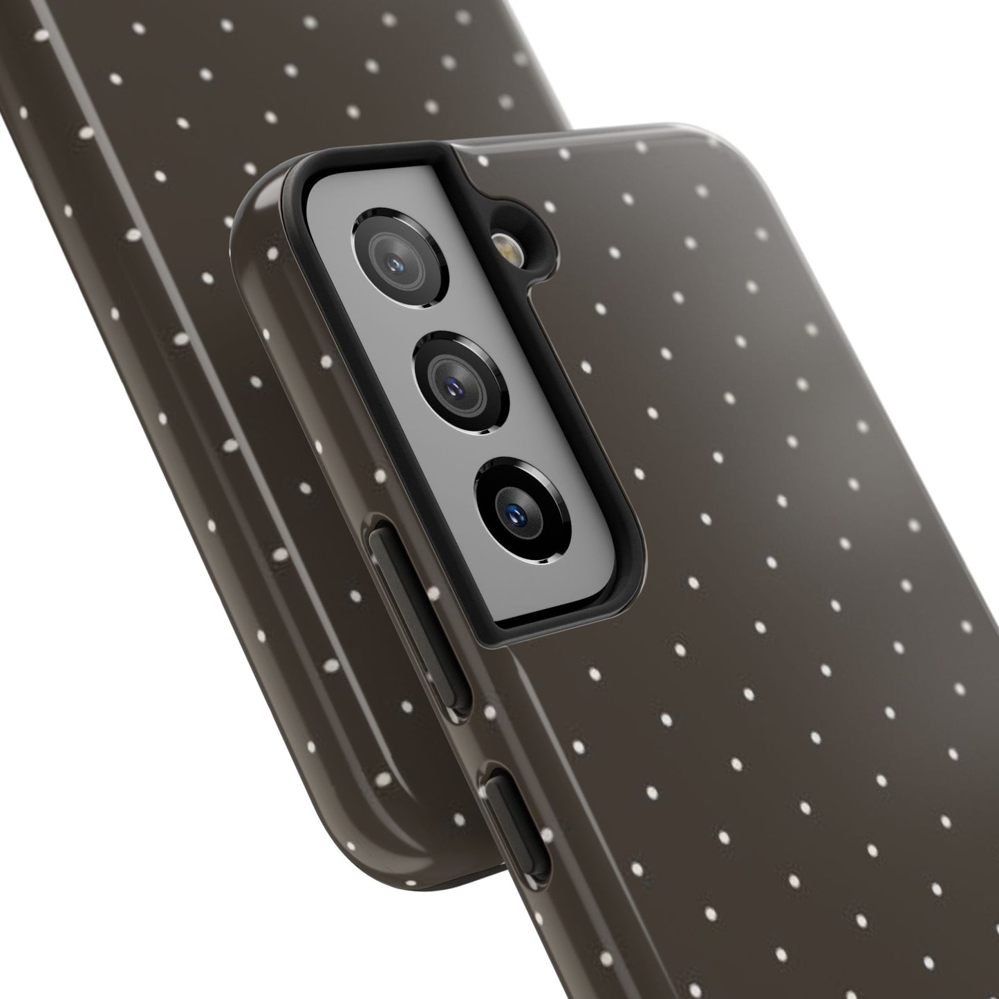 Brown Mini Polka Dot - Protective Phone Case