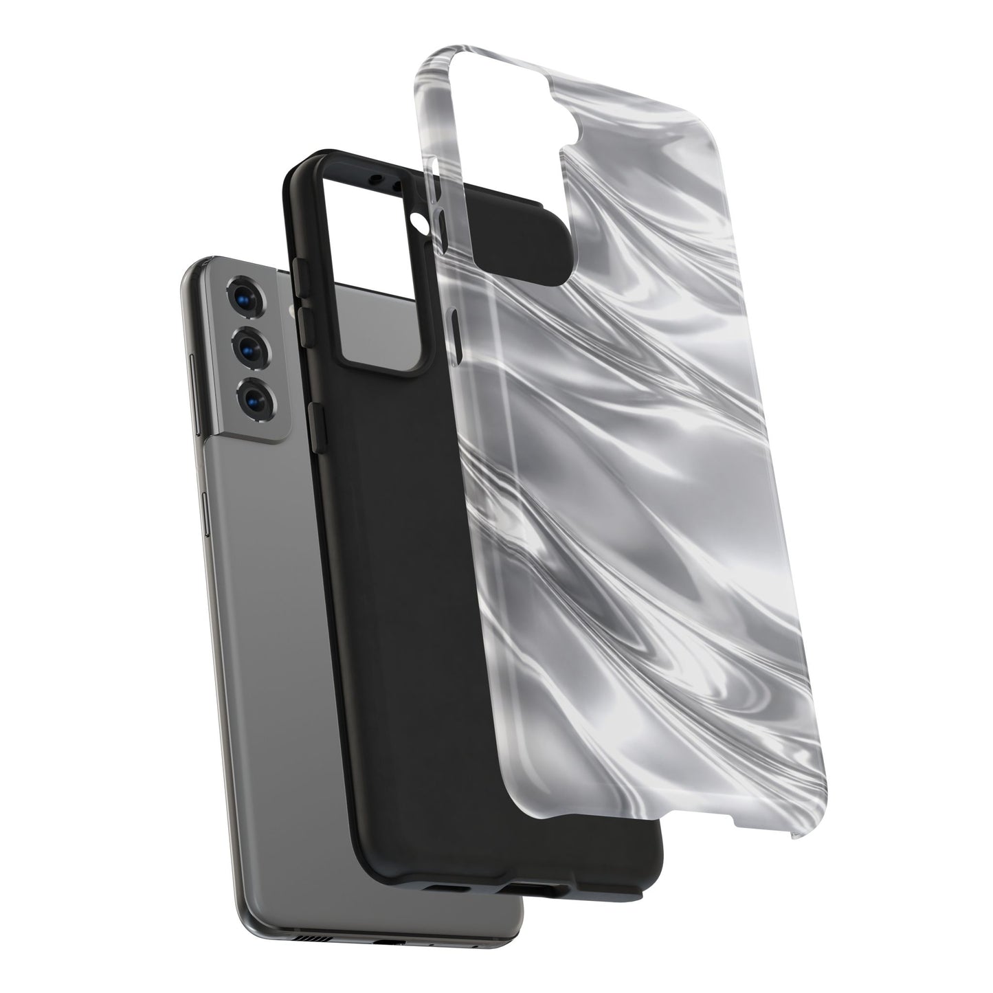 Silver Metallic - Protective Phone Case