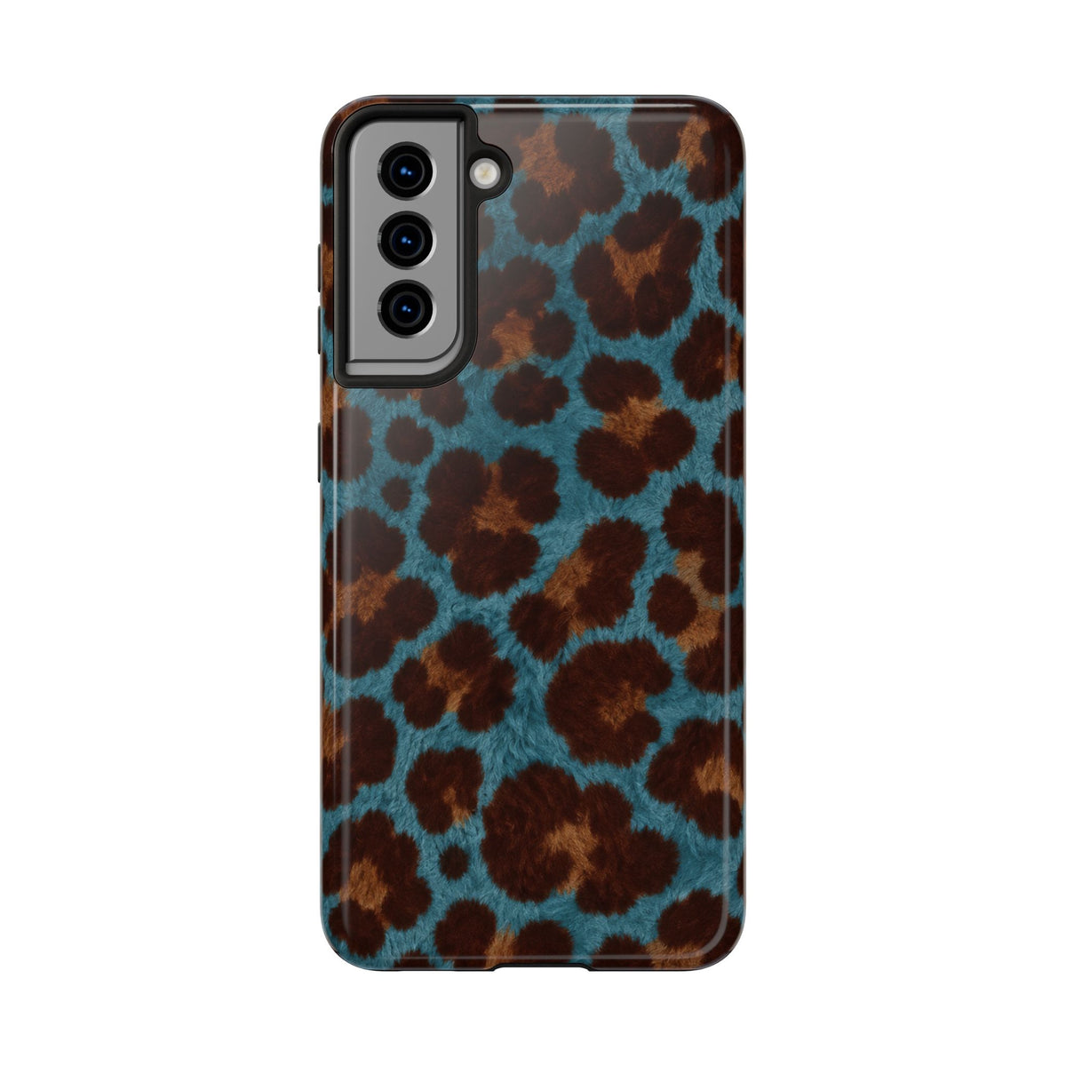 Teal Leopard - Protective Phone Case