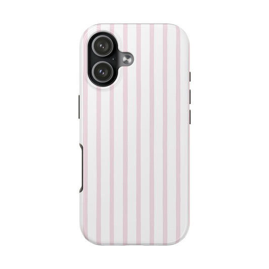 Pink Vertical Stripes - Protective Phone Case