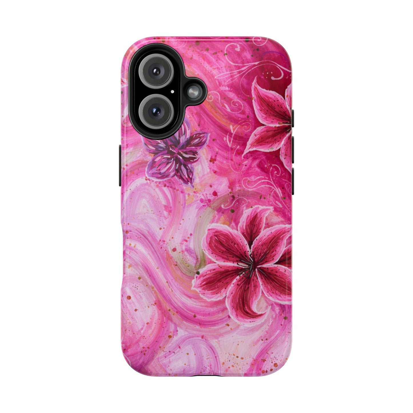 Watercolor Hibiscus - Protective Phone Case