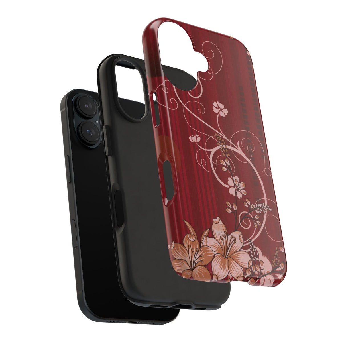 Crimson Bloom - Protective Phone Case