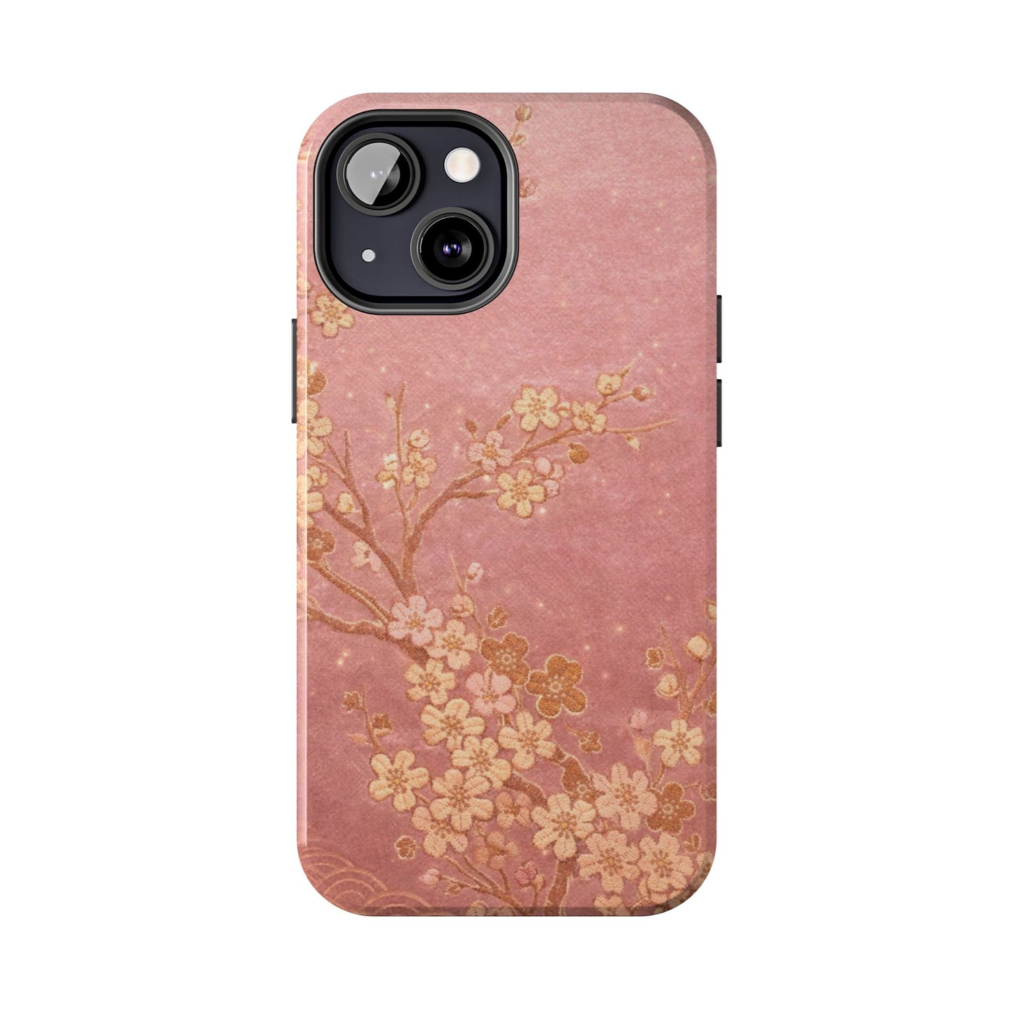 Pink Gold Cherry Blossom - Protective Phone Case