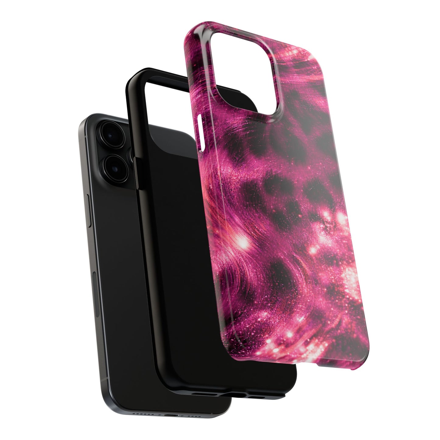 Magenta Y2K Leopard - Protective Phone Case