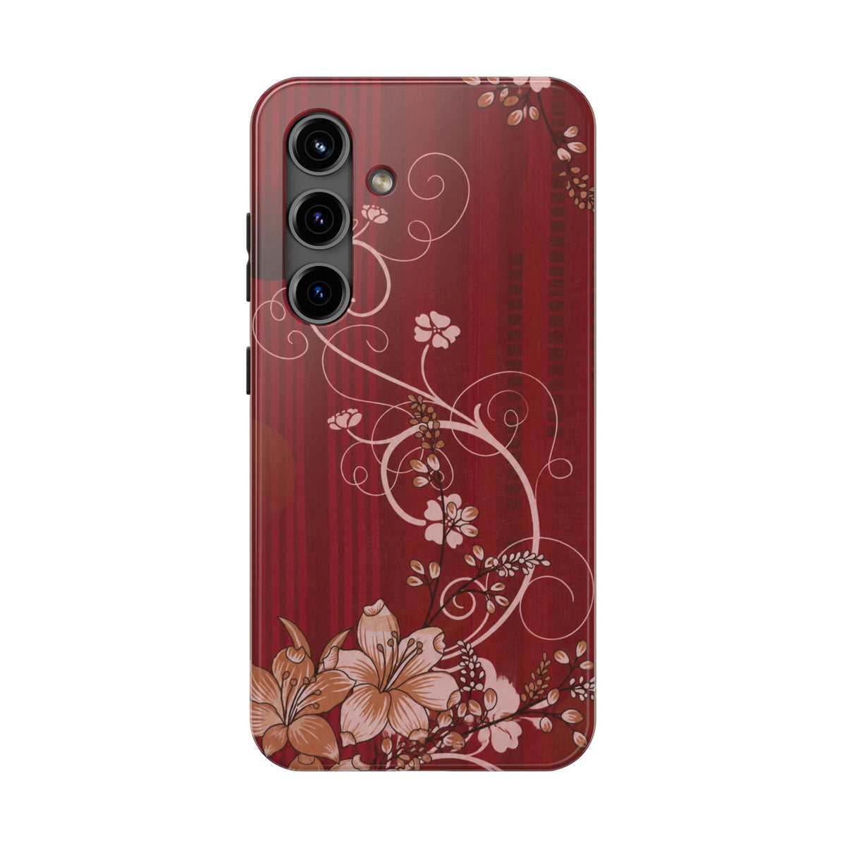 Crimson Bloom - Protective Phone Case