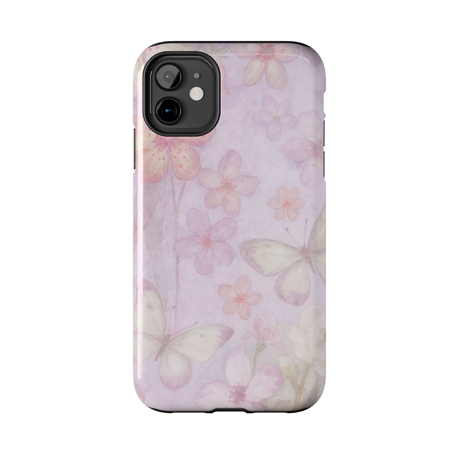 Lilac Butterfly - Protective Phone Case