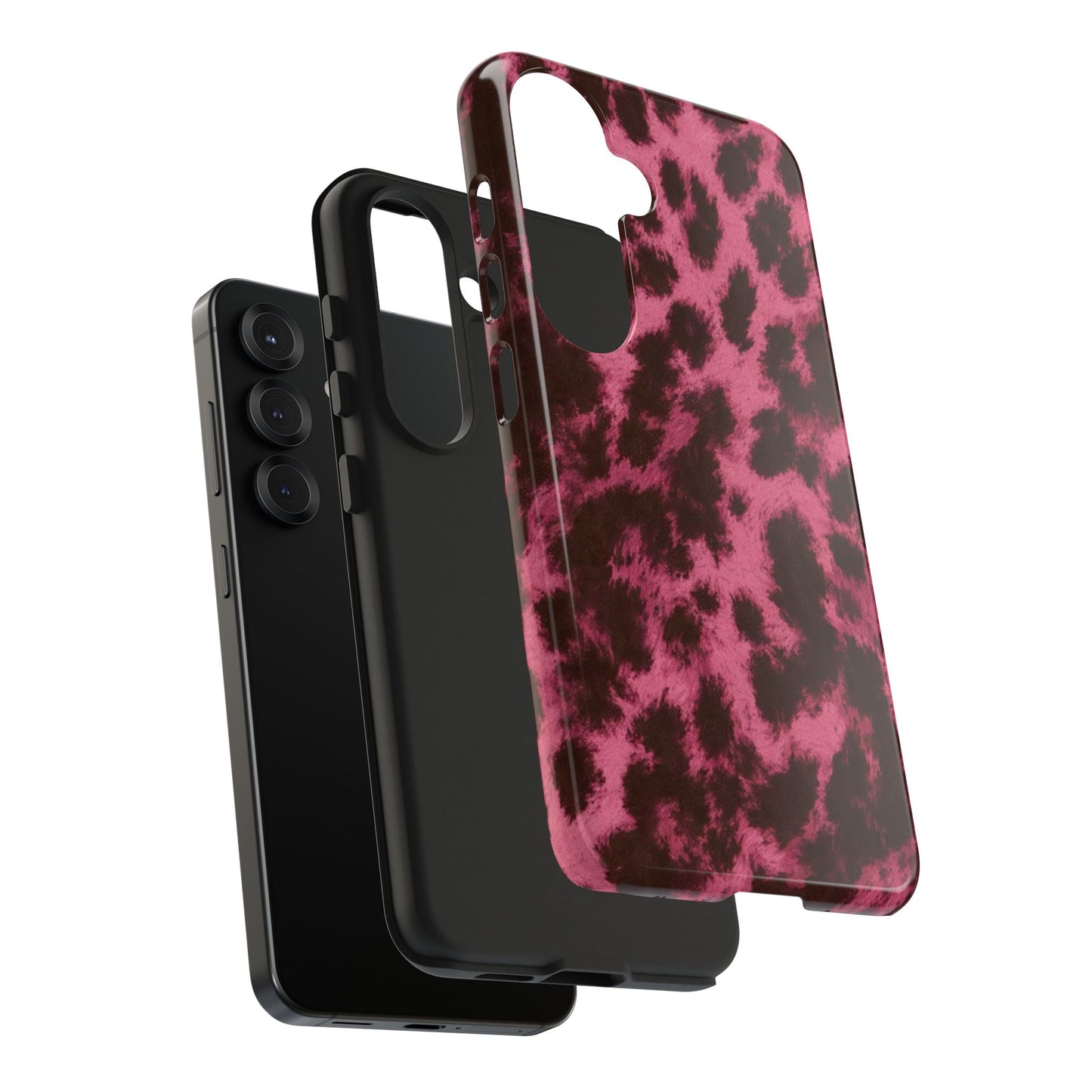 Pink Leopard Print - Protective Phone Case