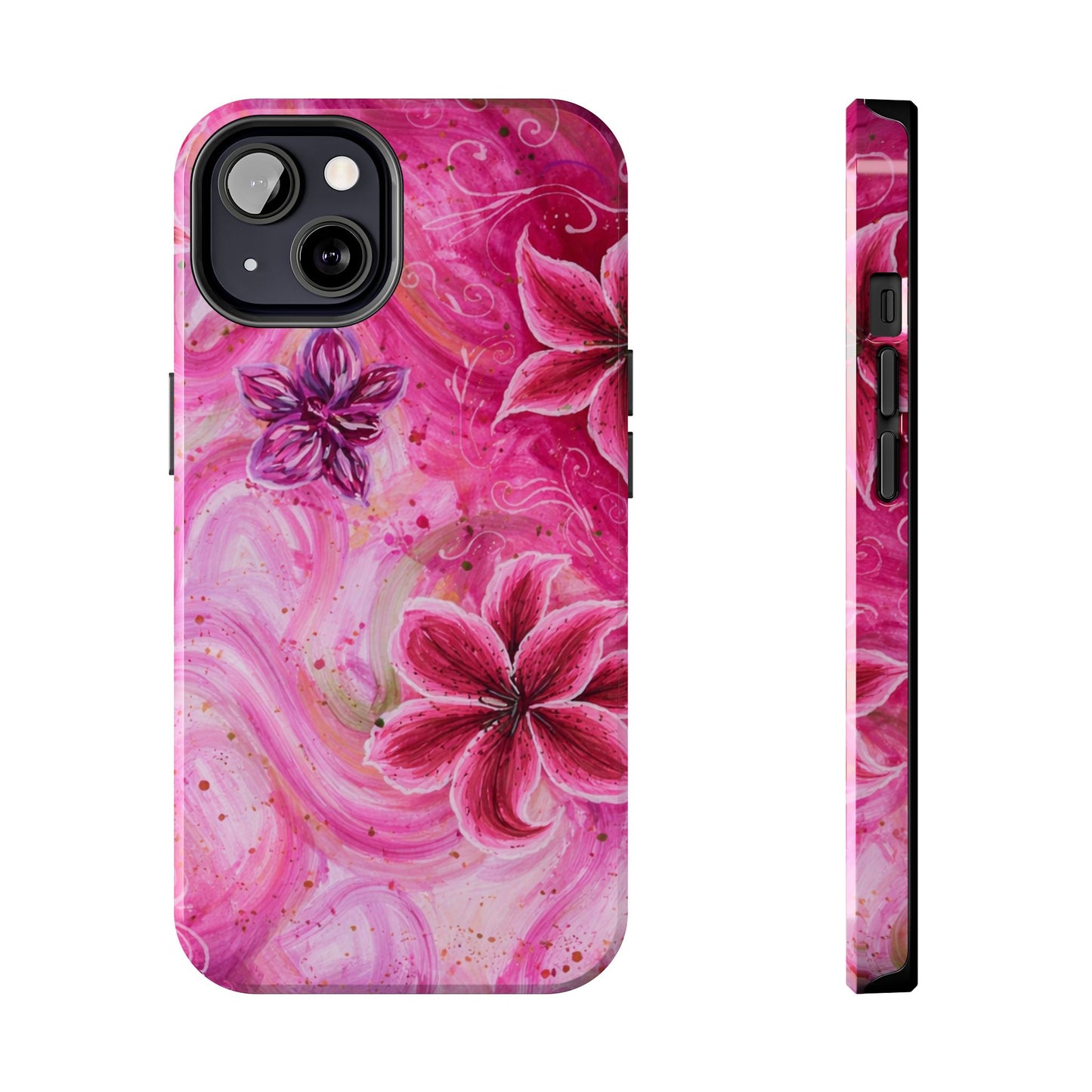 Watercolor Hibiscus - Protective Phone Case