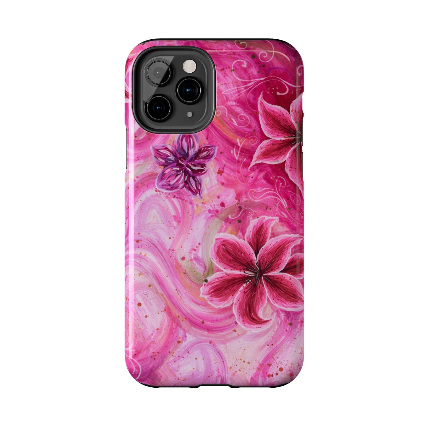 Watercolor Hibiscus - Protective Phone Case