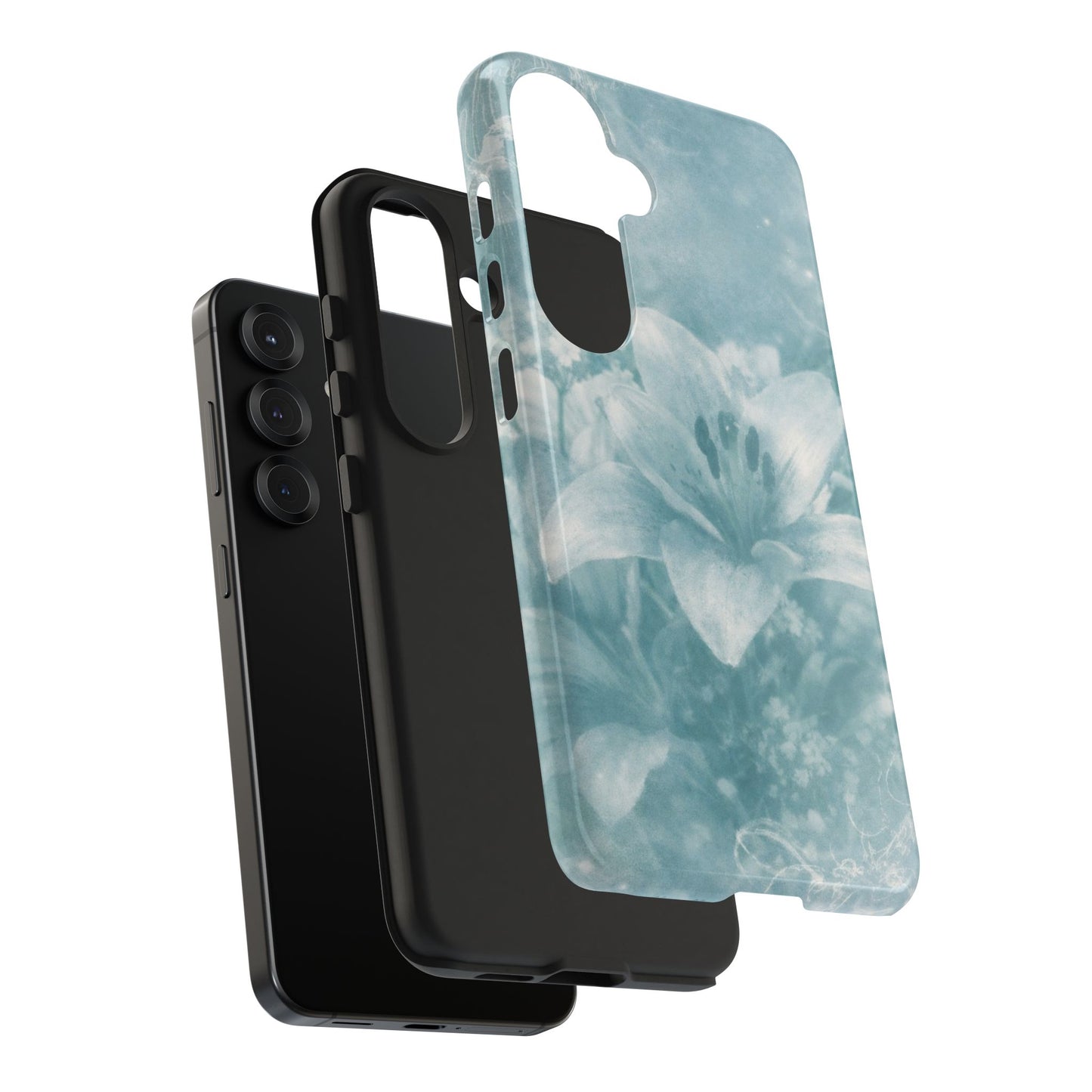 Teal Lily - Protective Phone Case