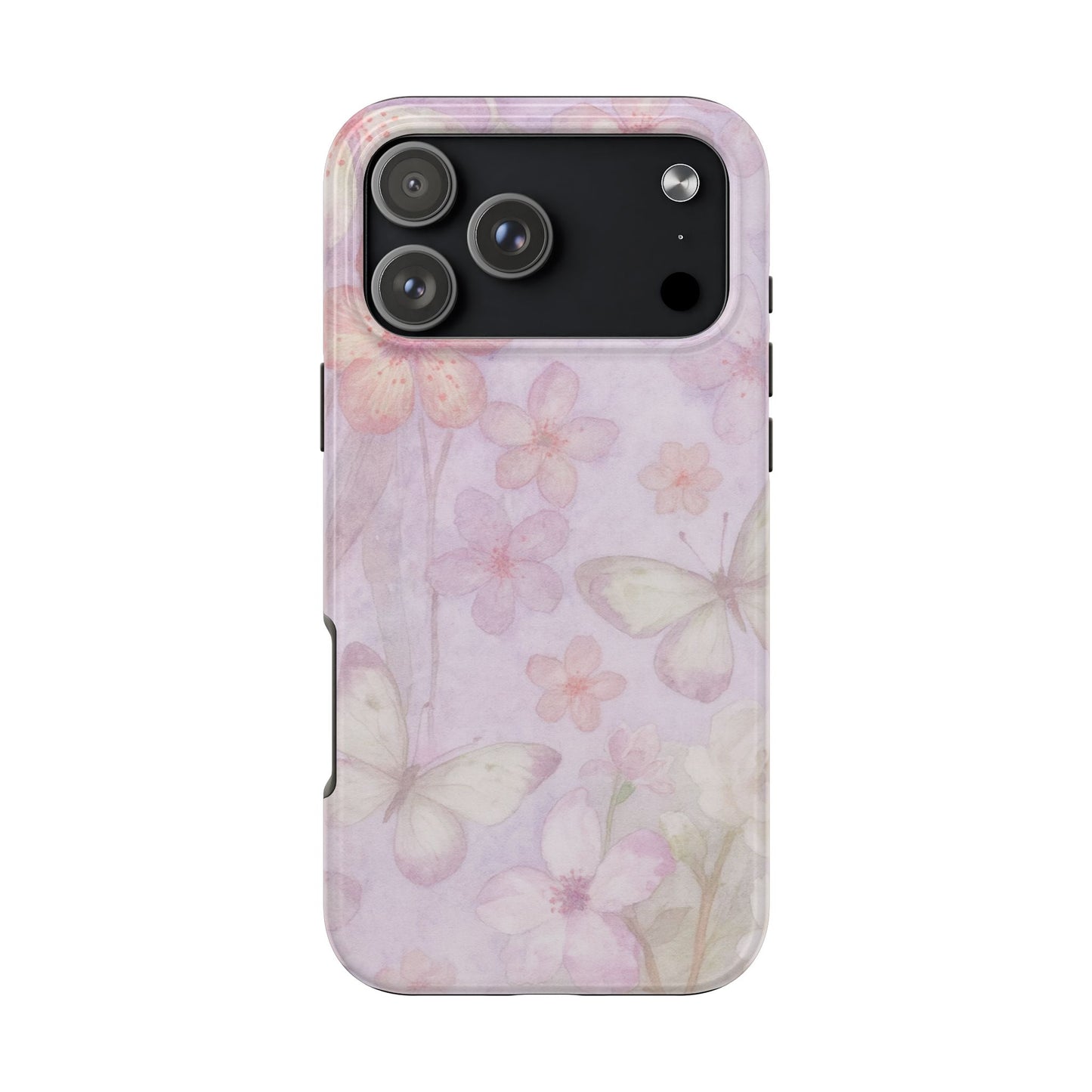 Lilac Butterfly - Protective Phone Case