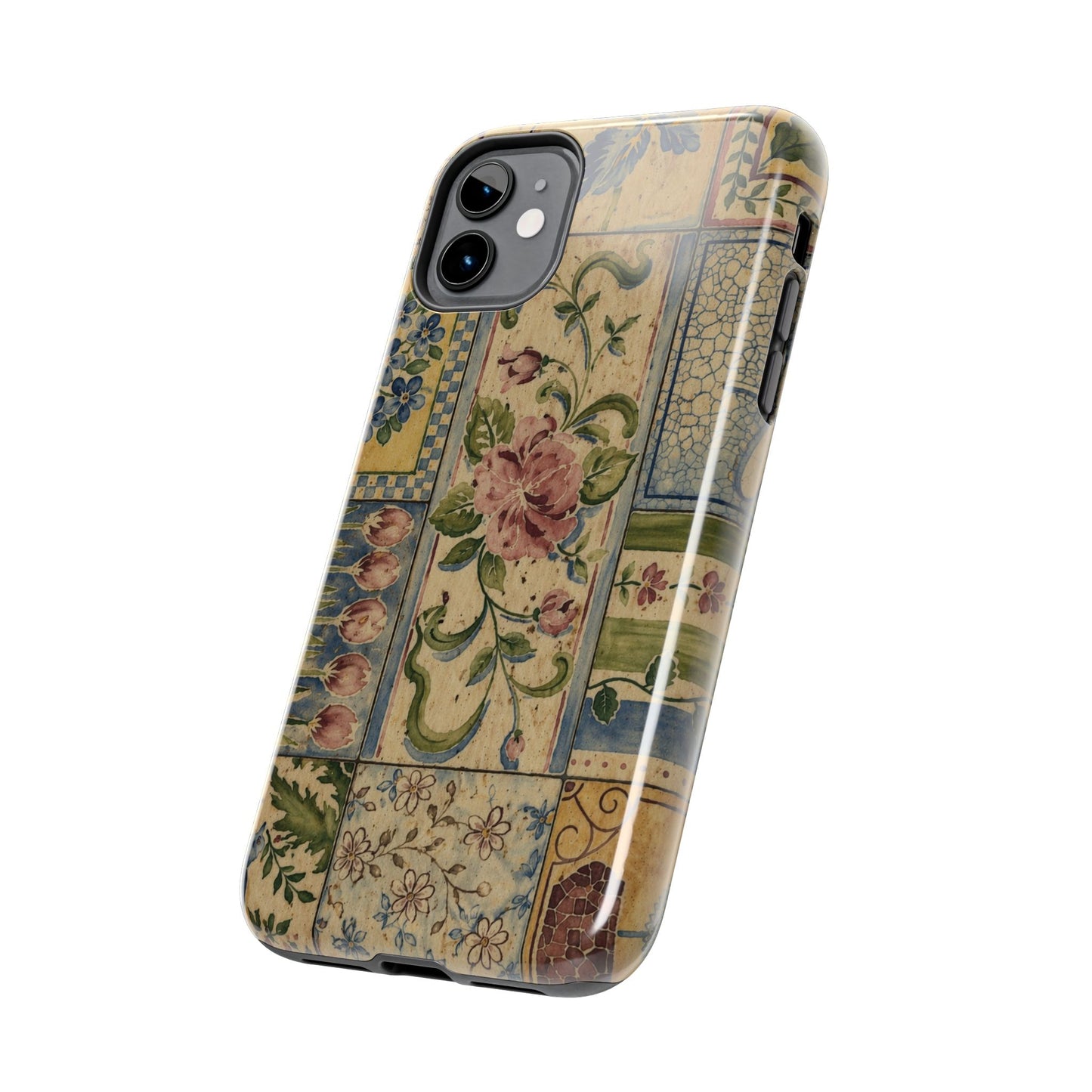 Vintage Floral Patchwork - Protective Phone Case