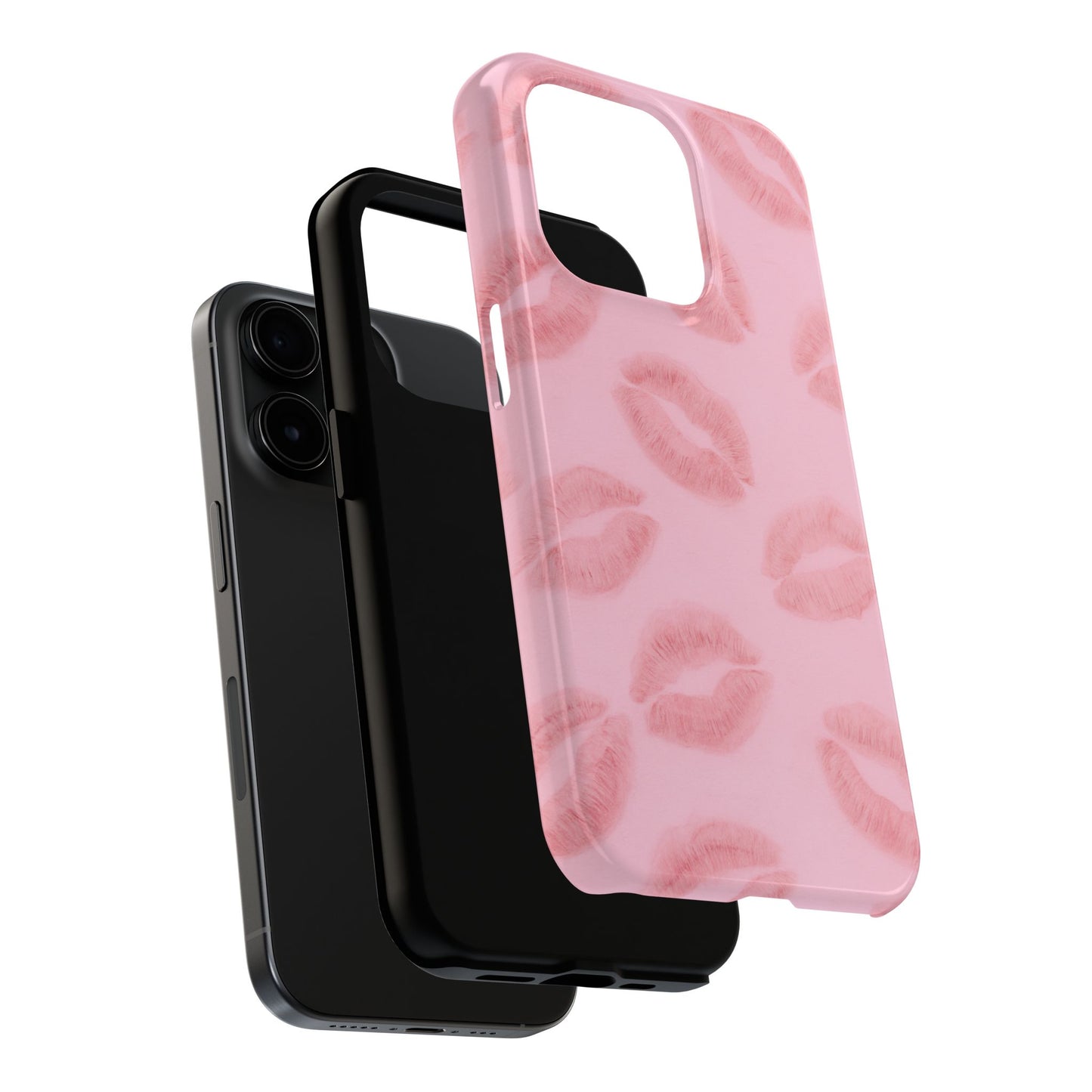 Pink Rosy Kisses - Protective Phone Case