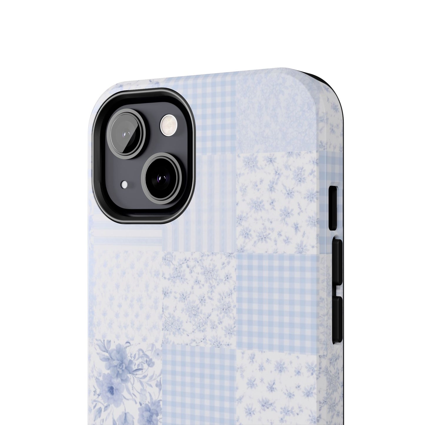Baby Blue Plaid - Protective Phone Case
