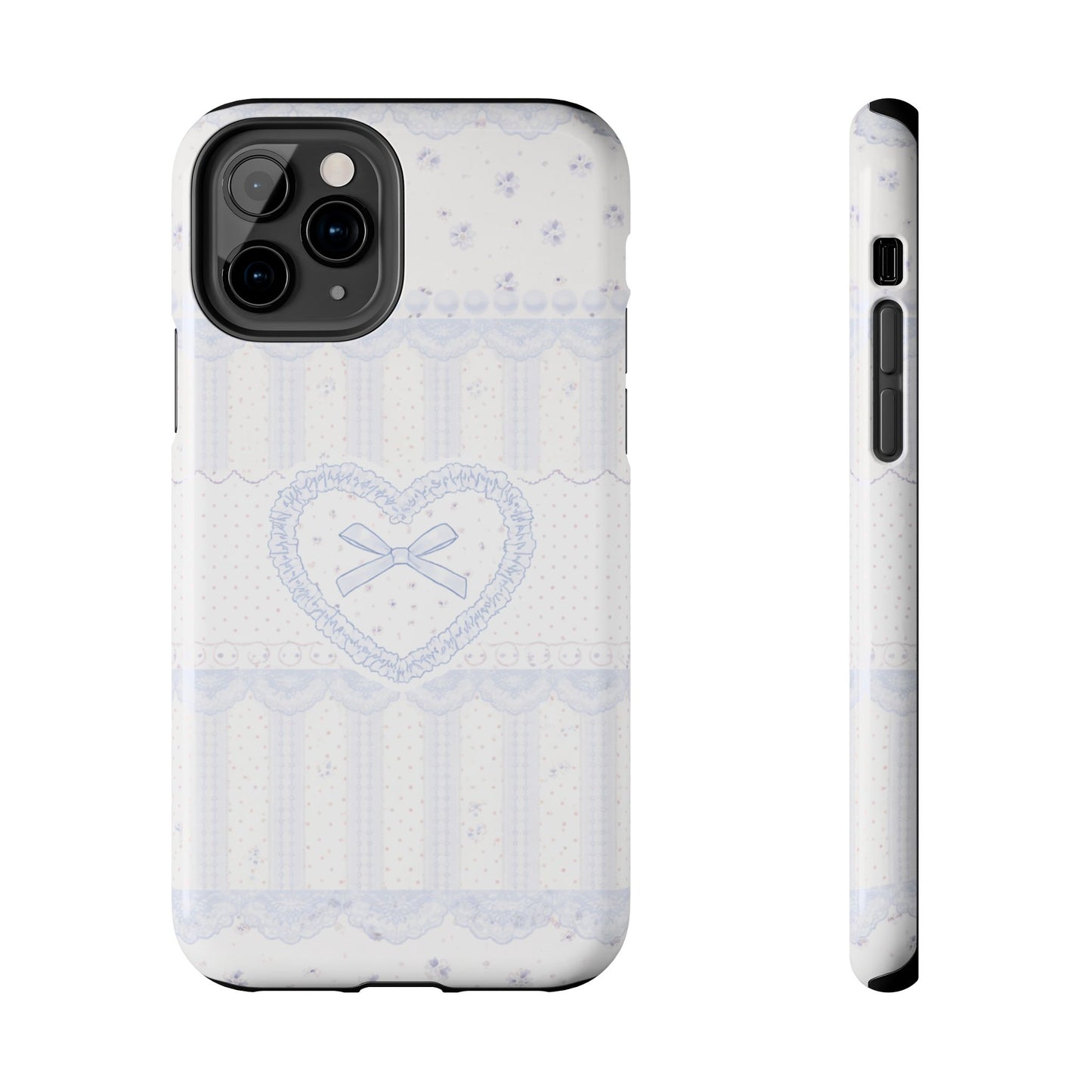 Coquette Blue Lace - Protective Phone Case
