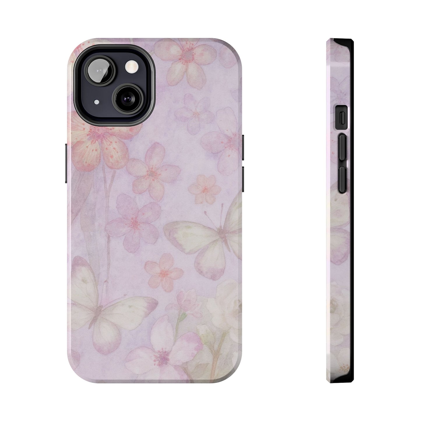 Lilac Butterfly - Protective Phone Case