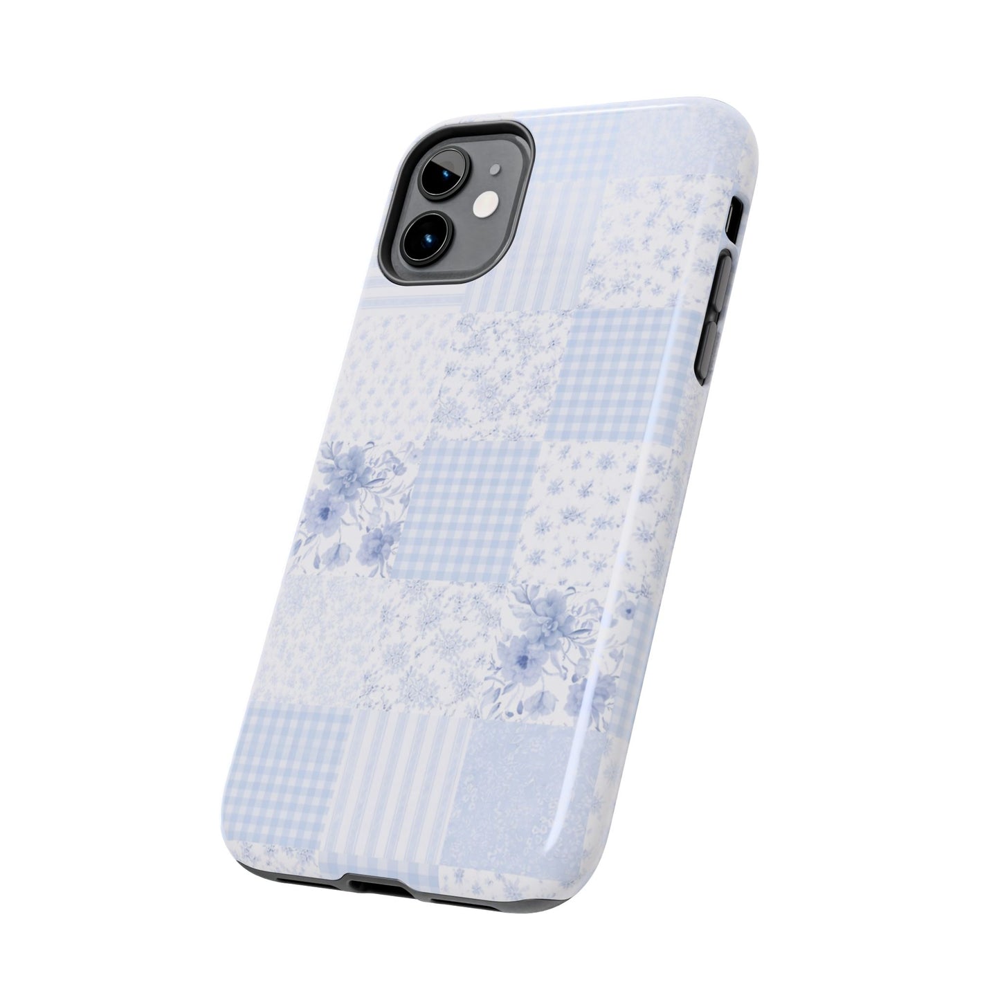 Baby Blue Plaid - Protective Phone Case