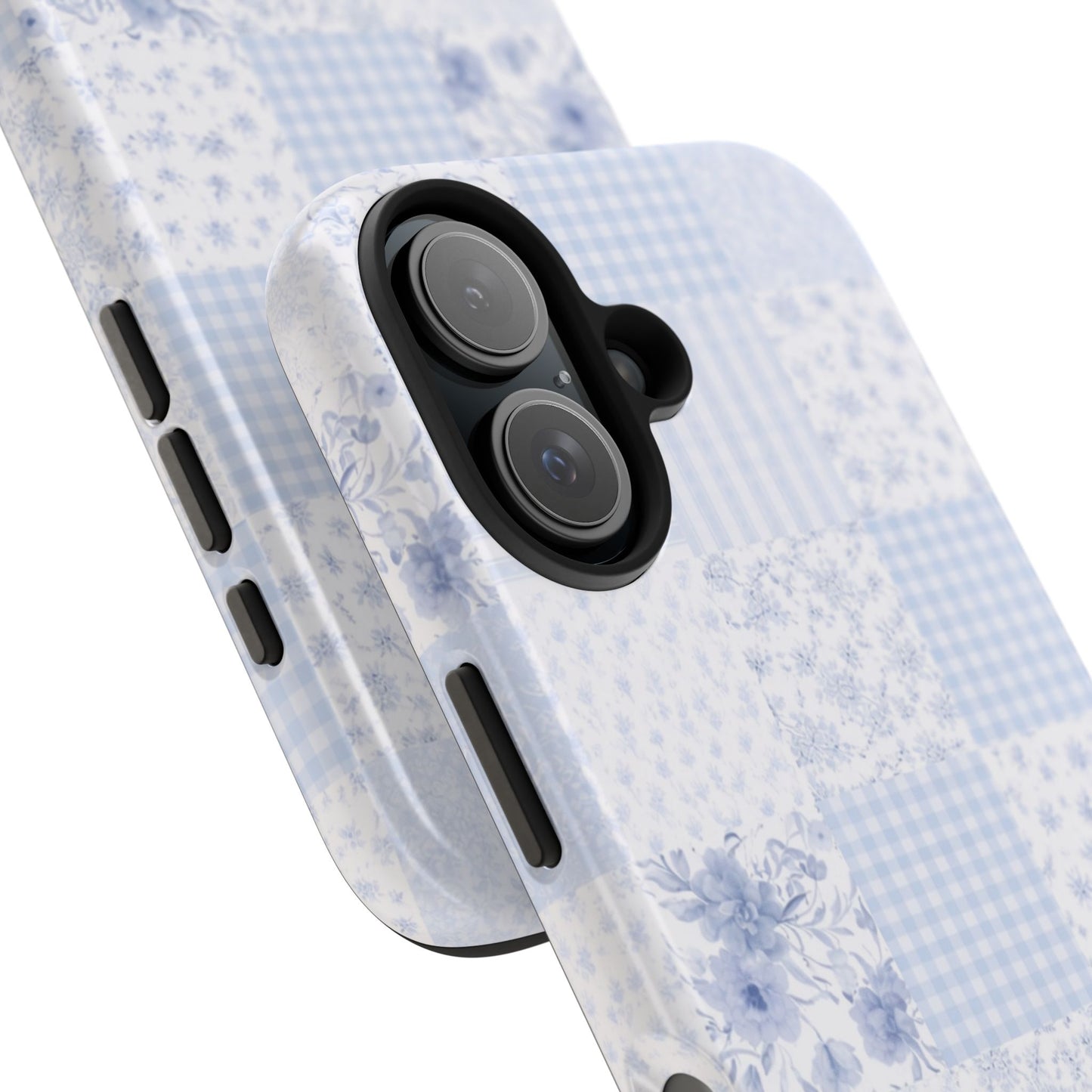 Baby Blue Plaid - Protective Phone Case
