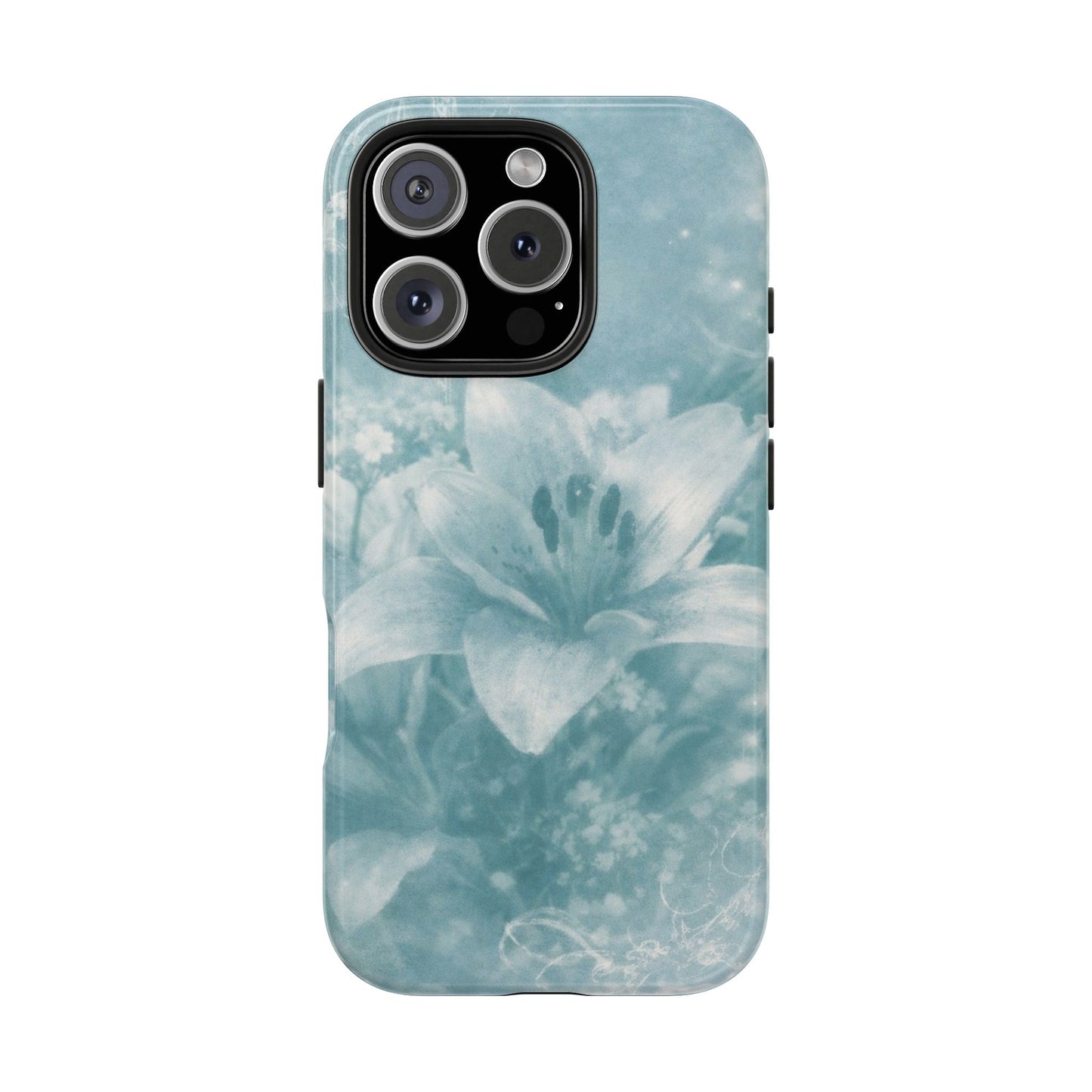 Teal Lily - Protective Phone Case