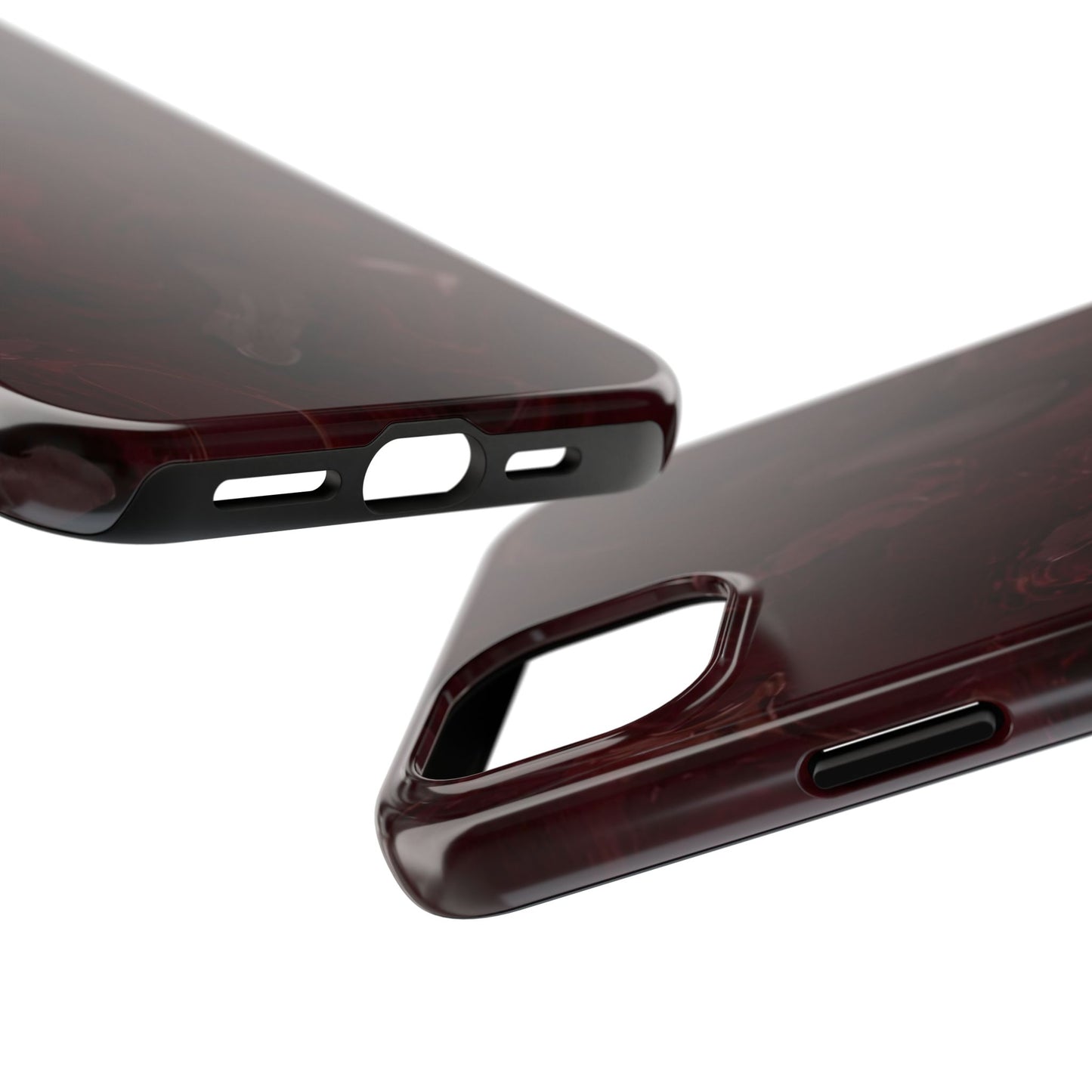 Glossy Maroon - Protective Phone Case