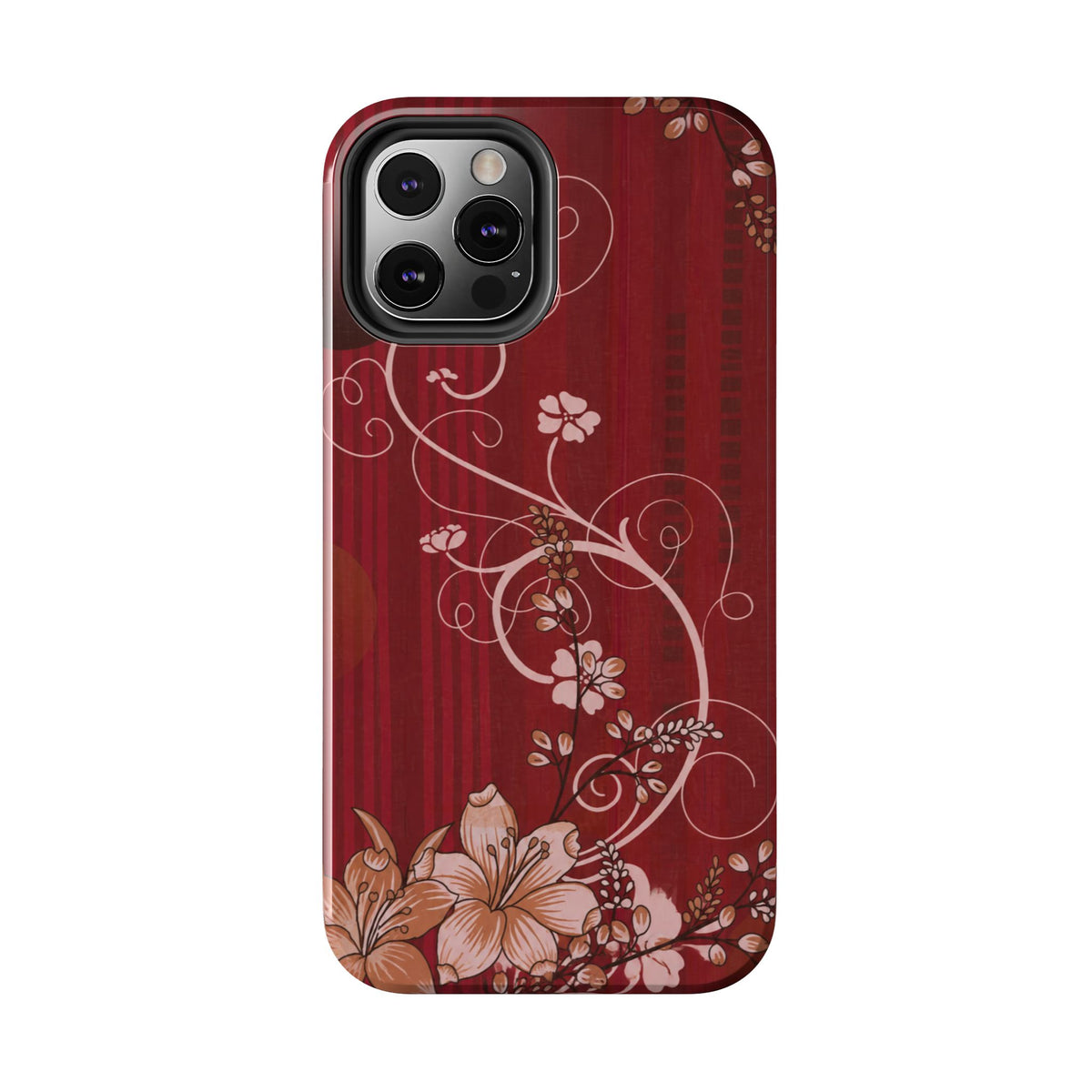 Crimson Bloom - Protective Phone Case