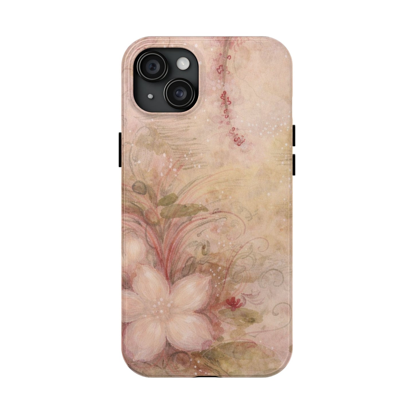 Antique Watercolor Floral - Protective Phone Case