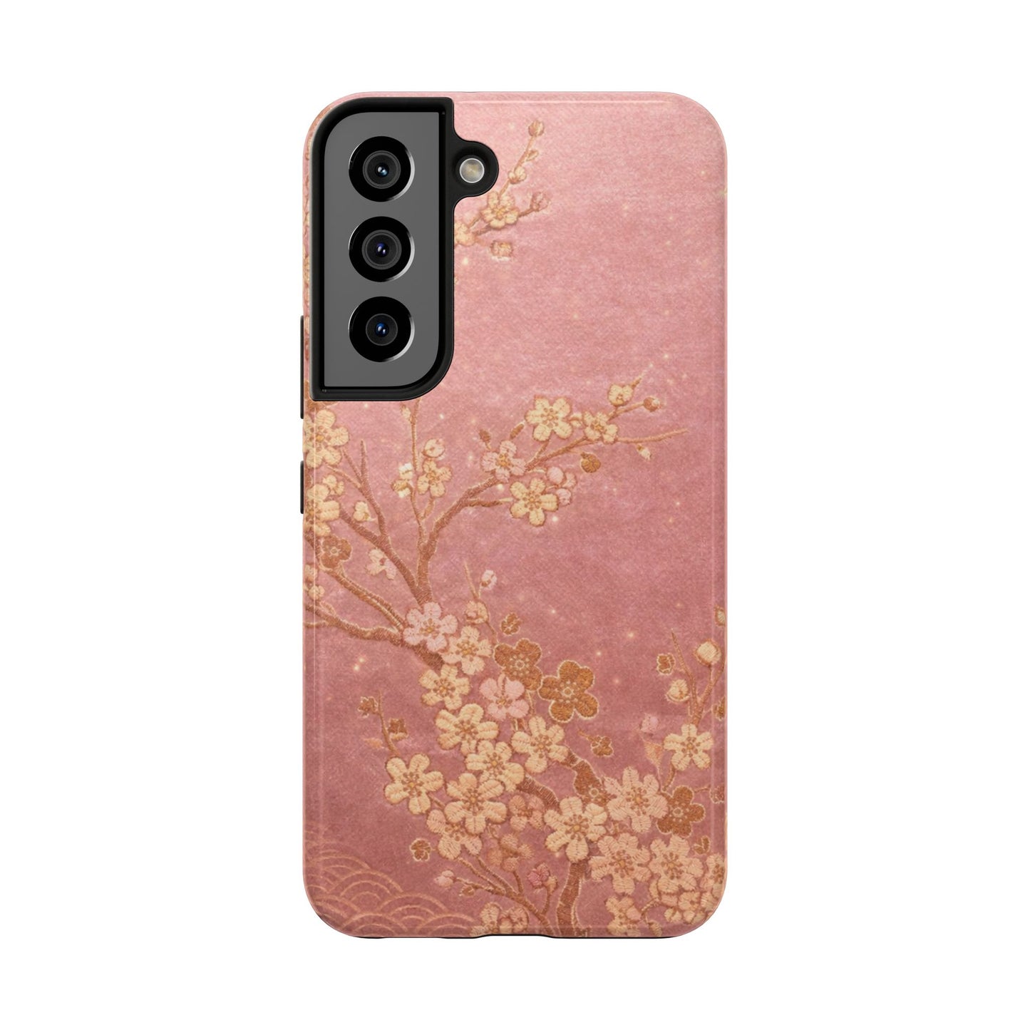 Pink Gold Cherry Blossom - Protective Phone Case