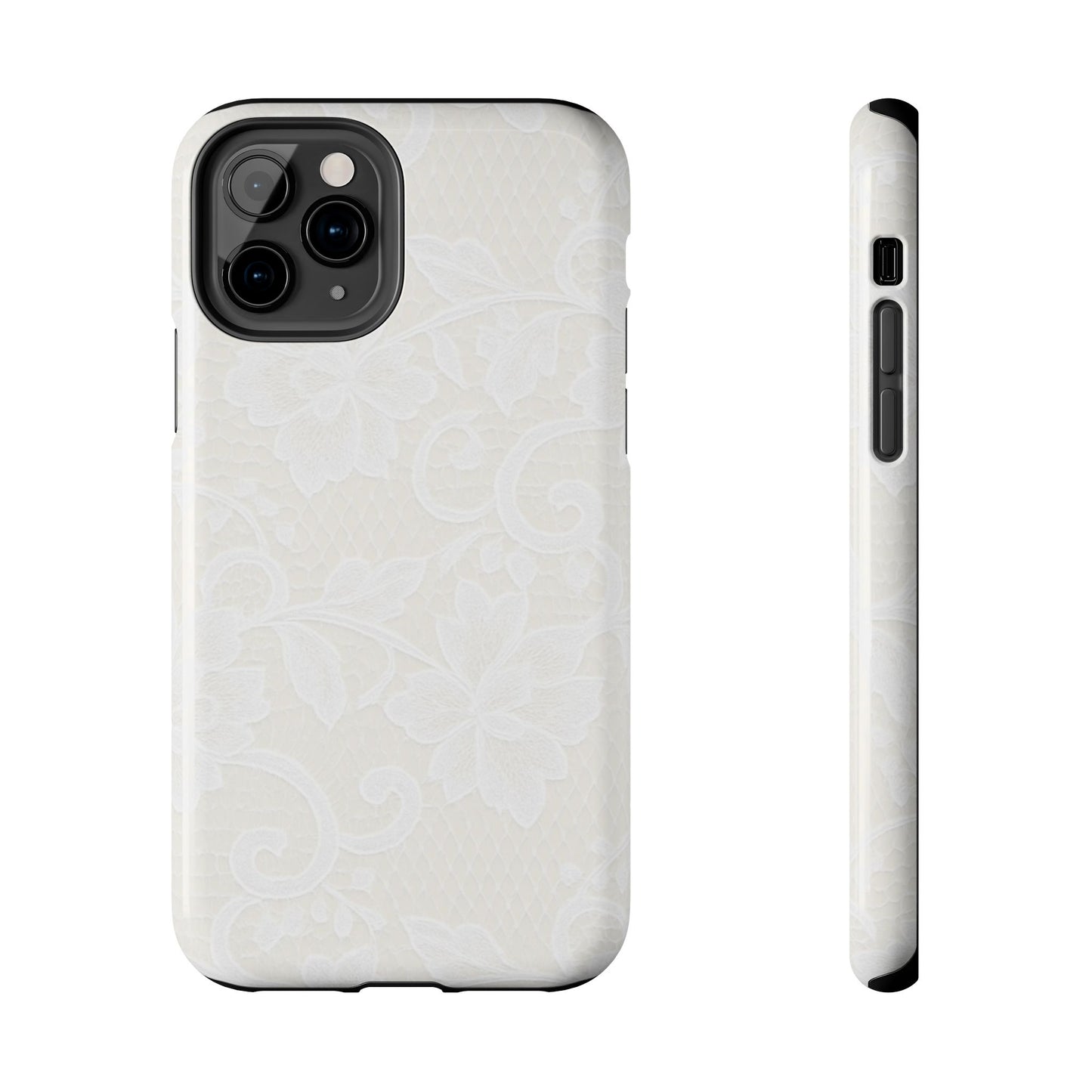 White Lace - Protective Phone Case